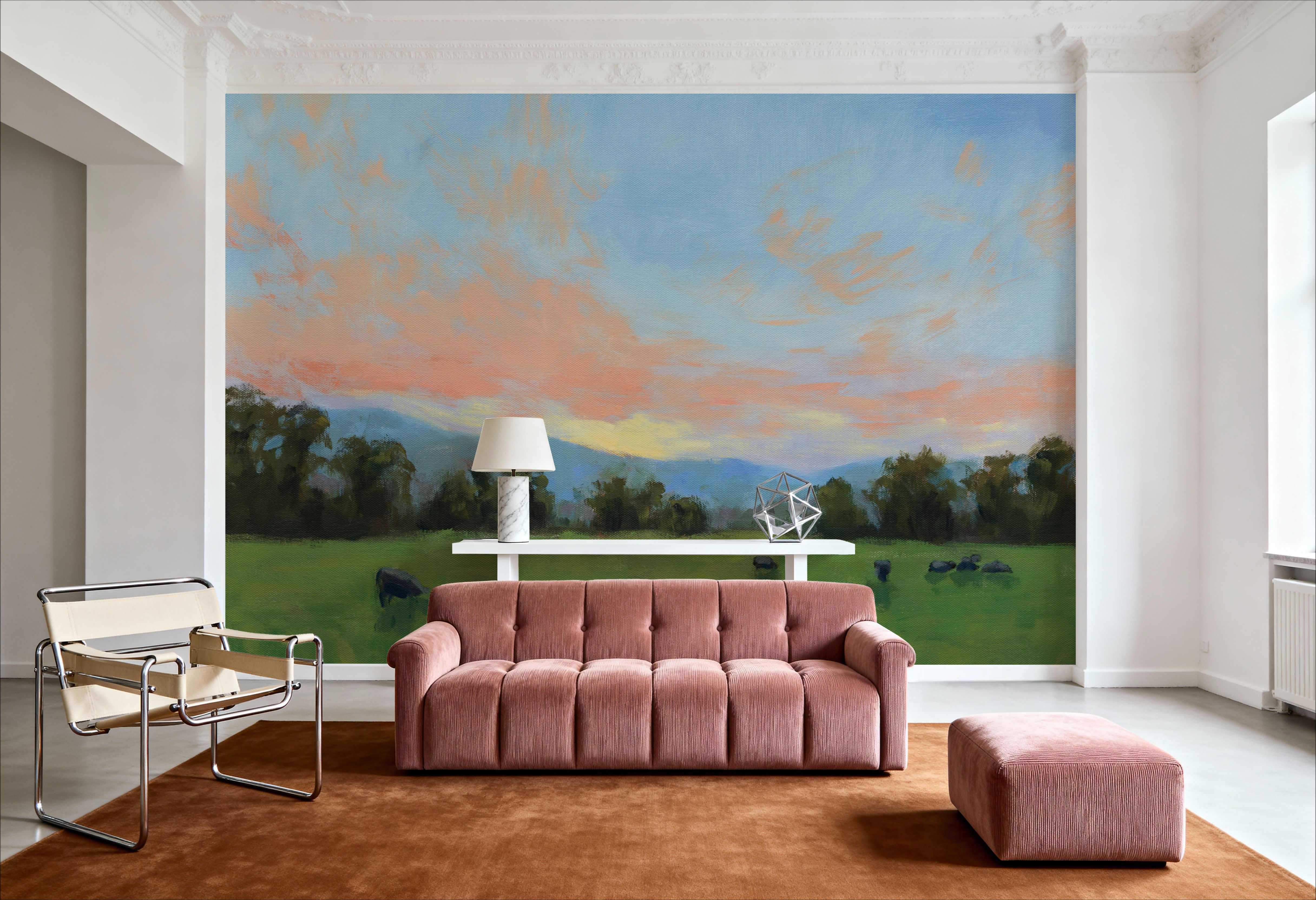 Herd at Sundown, Papel pintado