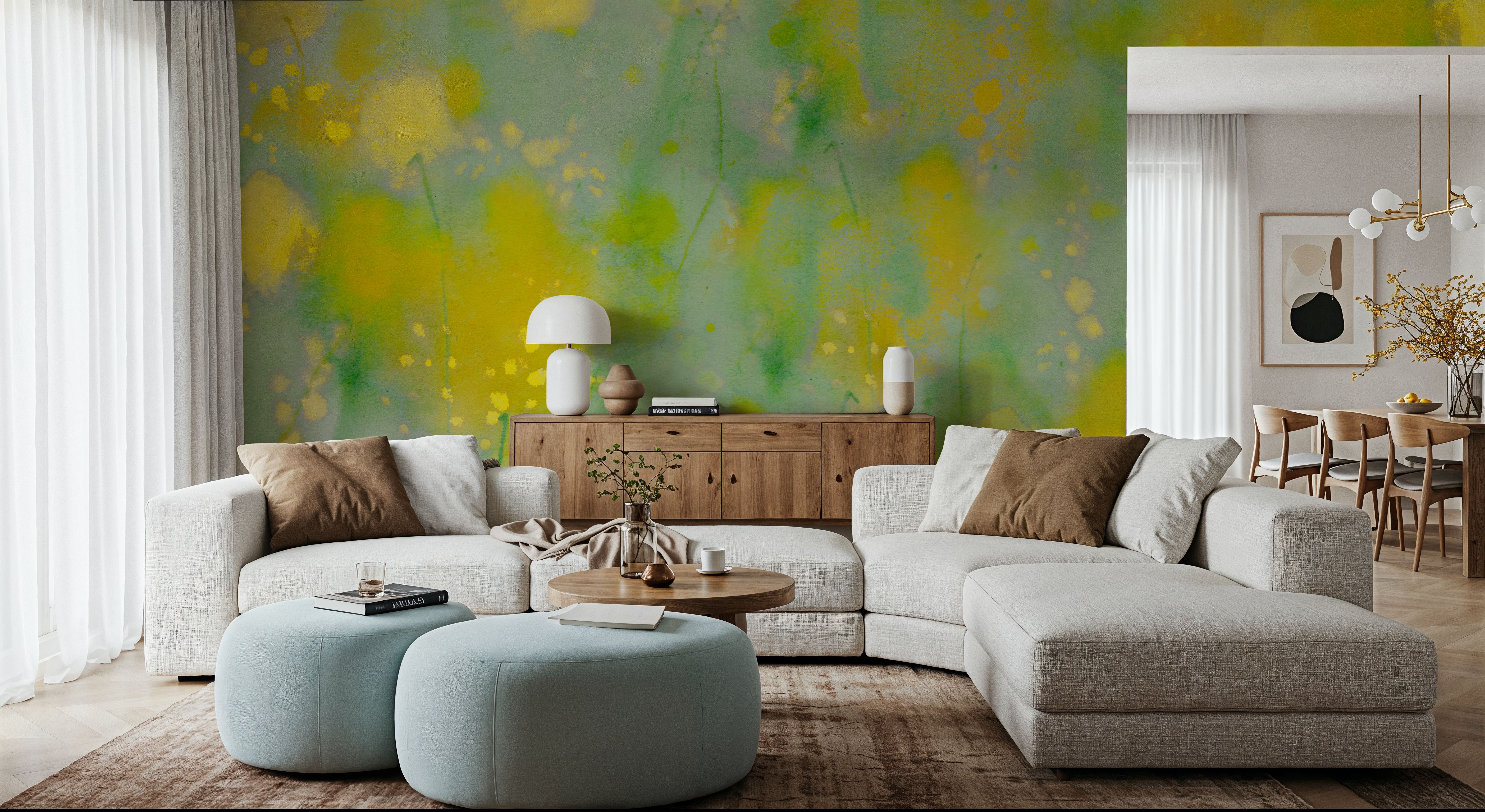 Mimosa Fields, Carte da parati