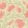 Indial Floral, Peach on Light Green