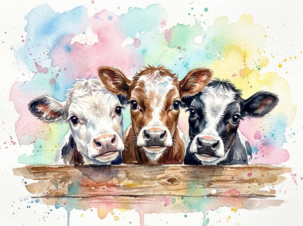 Calves - Cute Baby Animals Series