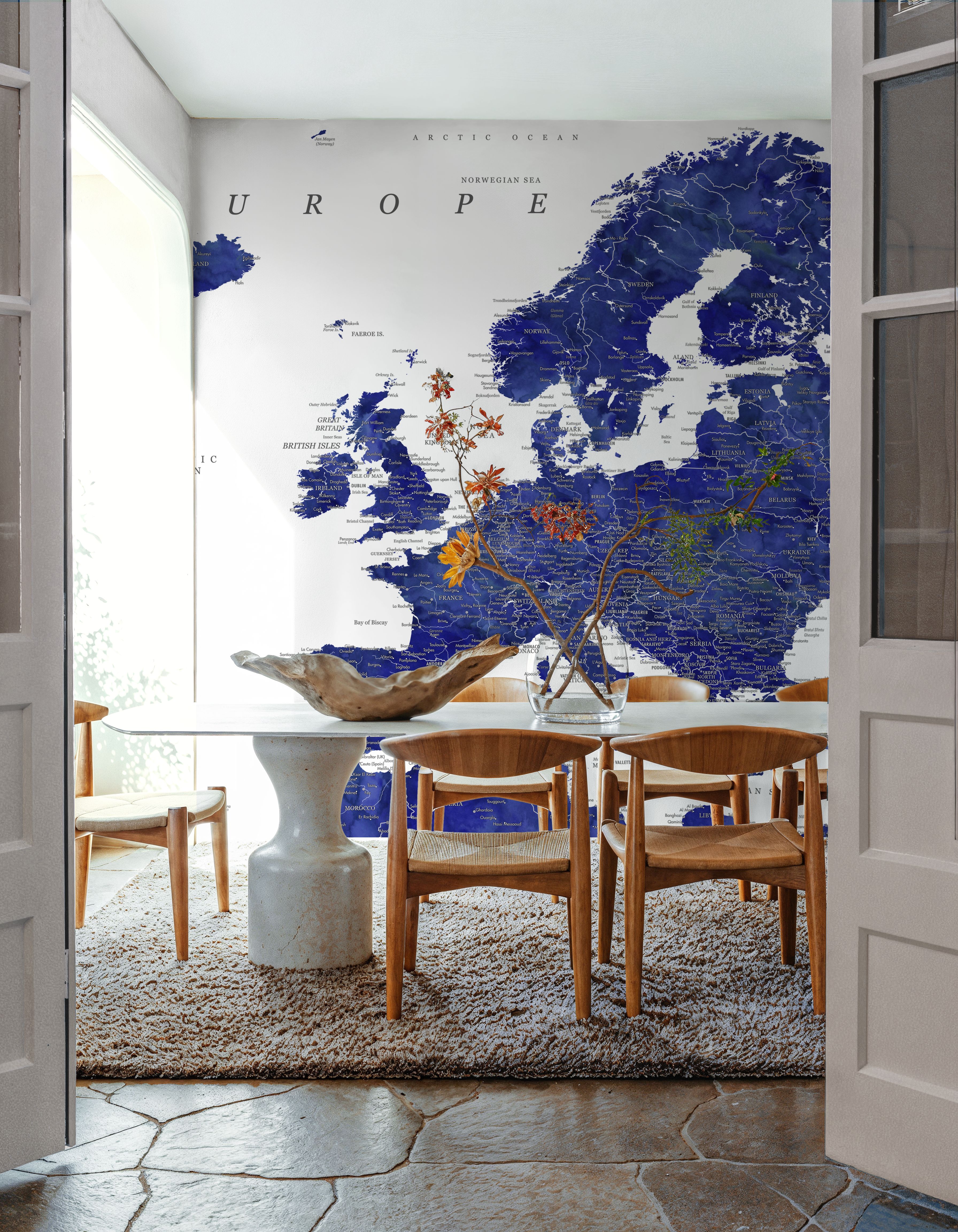 Europe Map Detailed - Emery