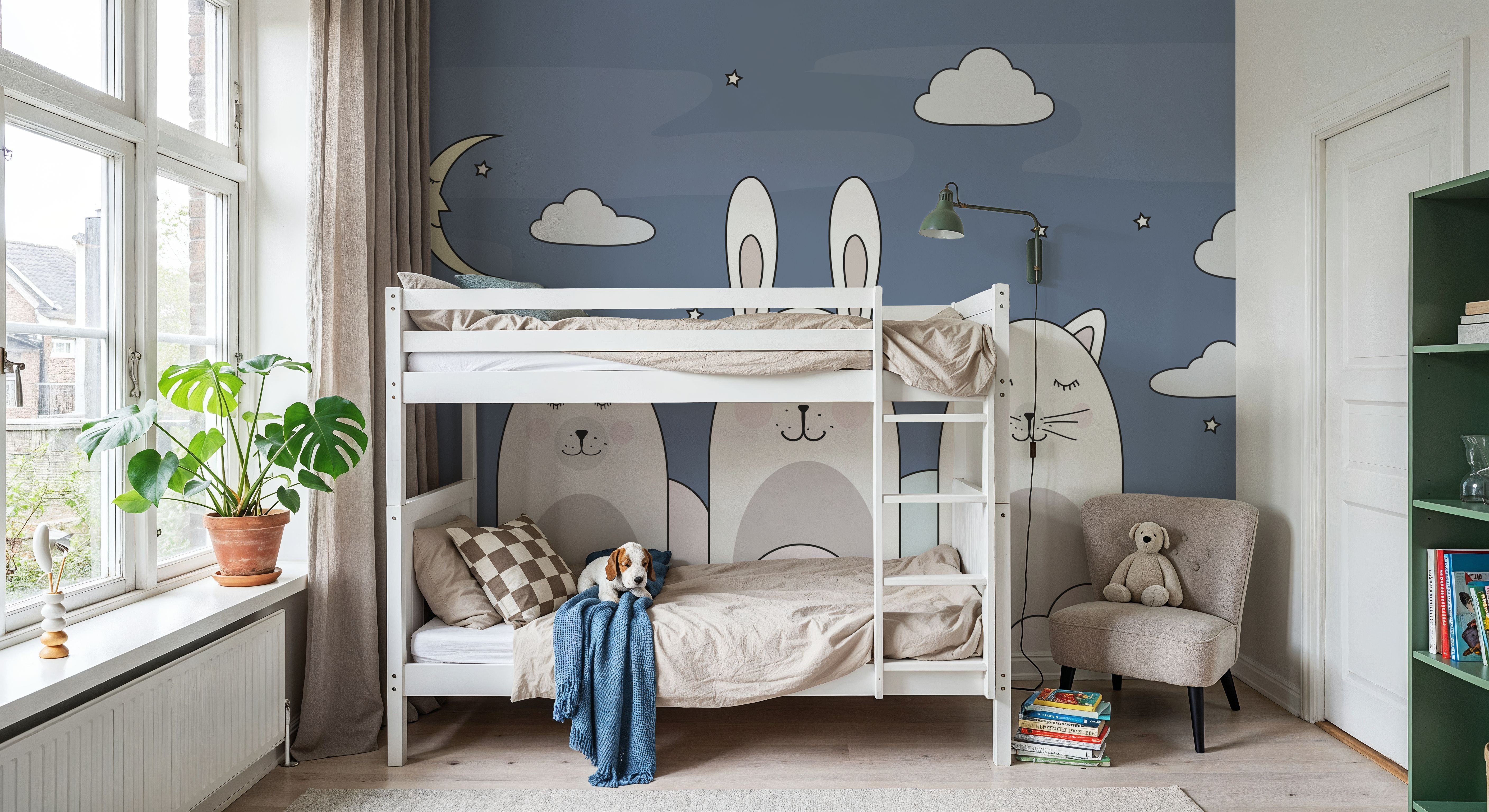 Sleeping Bunny Blue