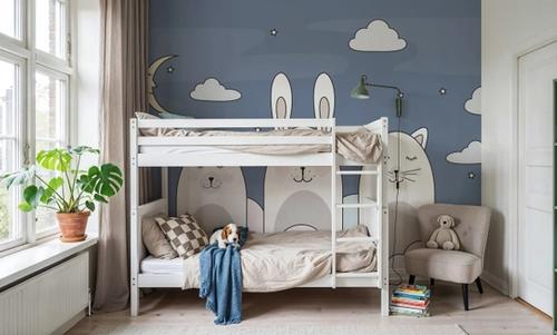 Sleeping Bunny Blue