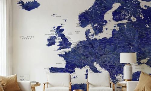 Europe Map Detailed - Emery