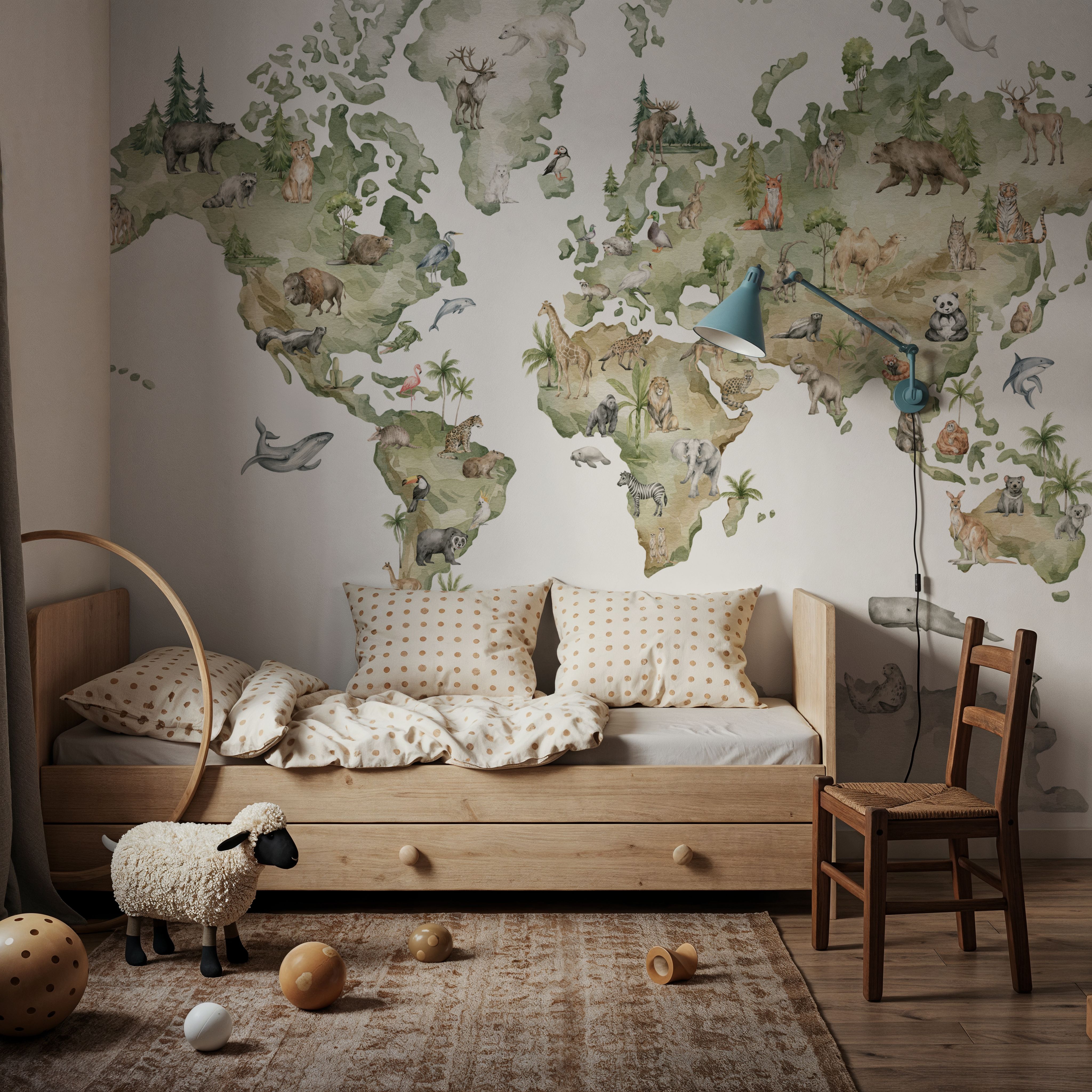 Animals From Around the World Map