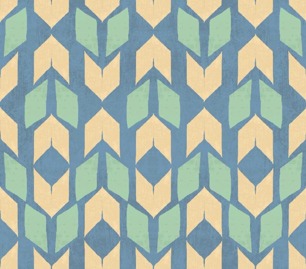 Outdoor Arrows Yellow on Blue