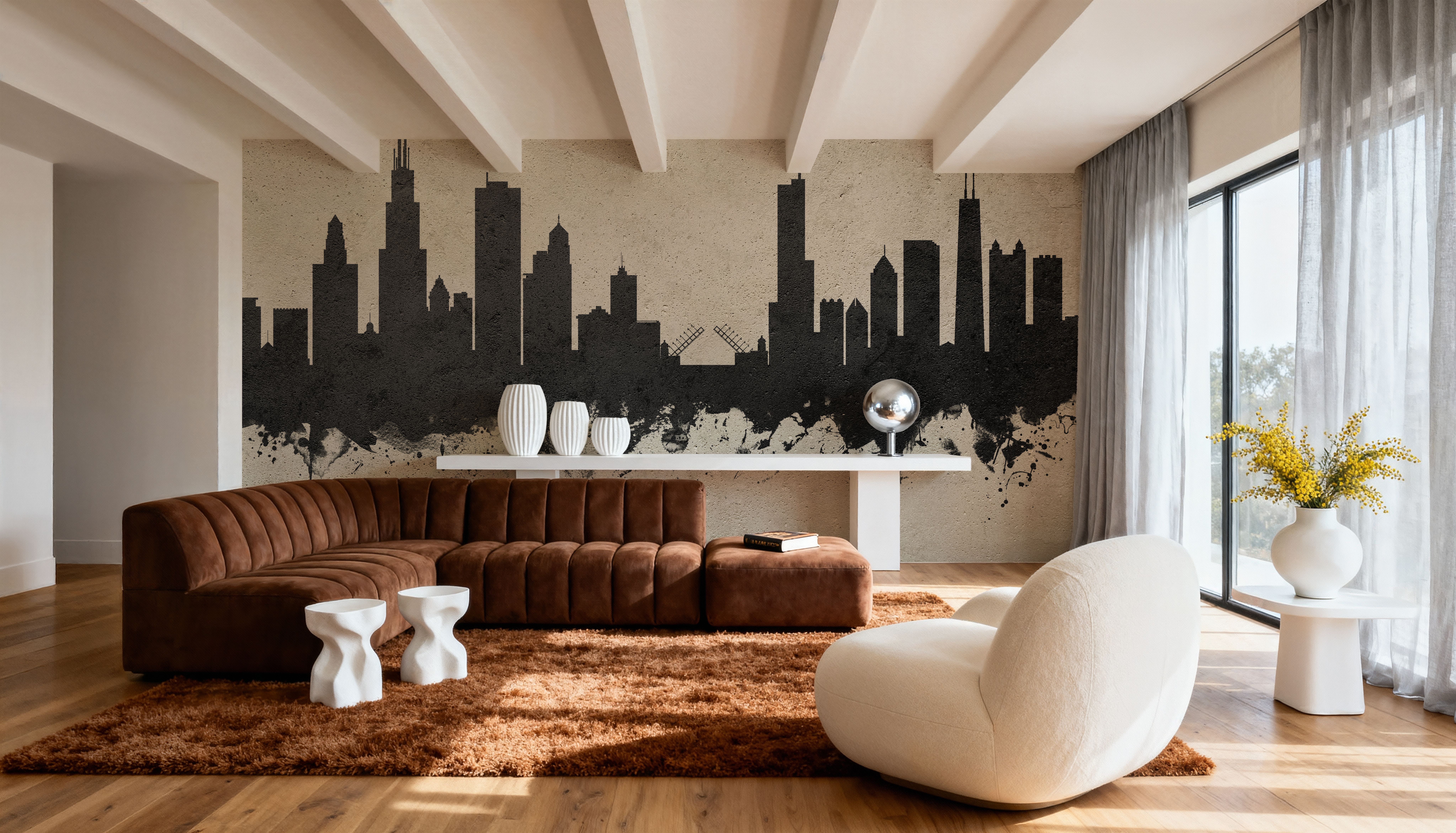 Chicago Illinois Skyline Concrete