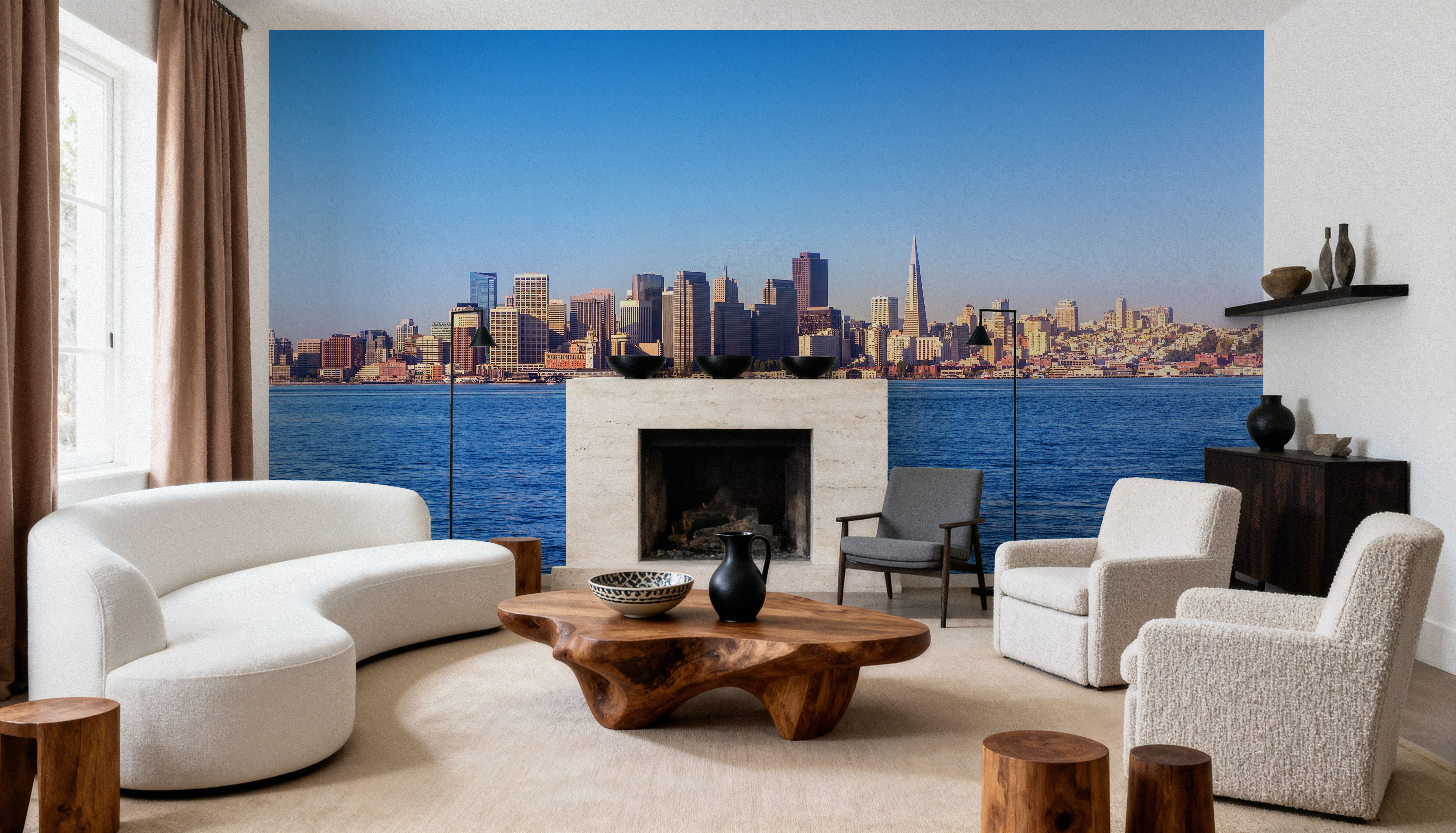 San Francisco Bay Skyline, Wallpaper