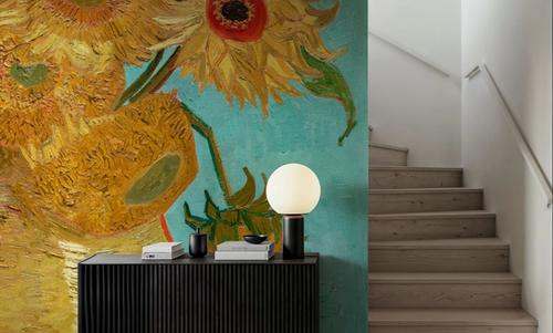 Vase with Twelve Sunflowers