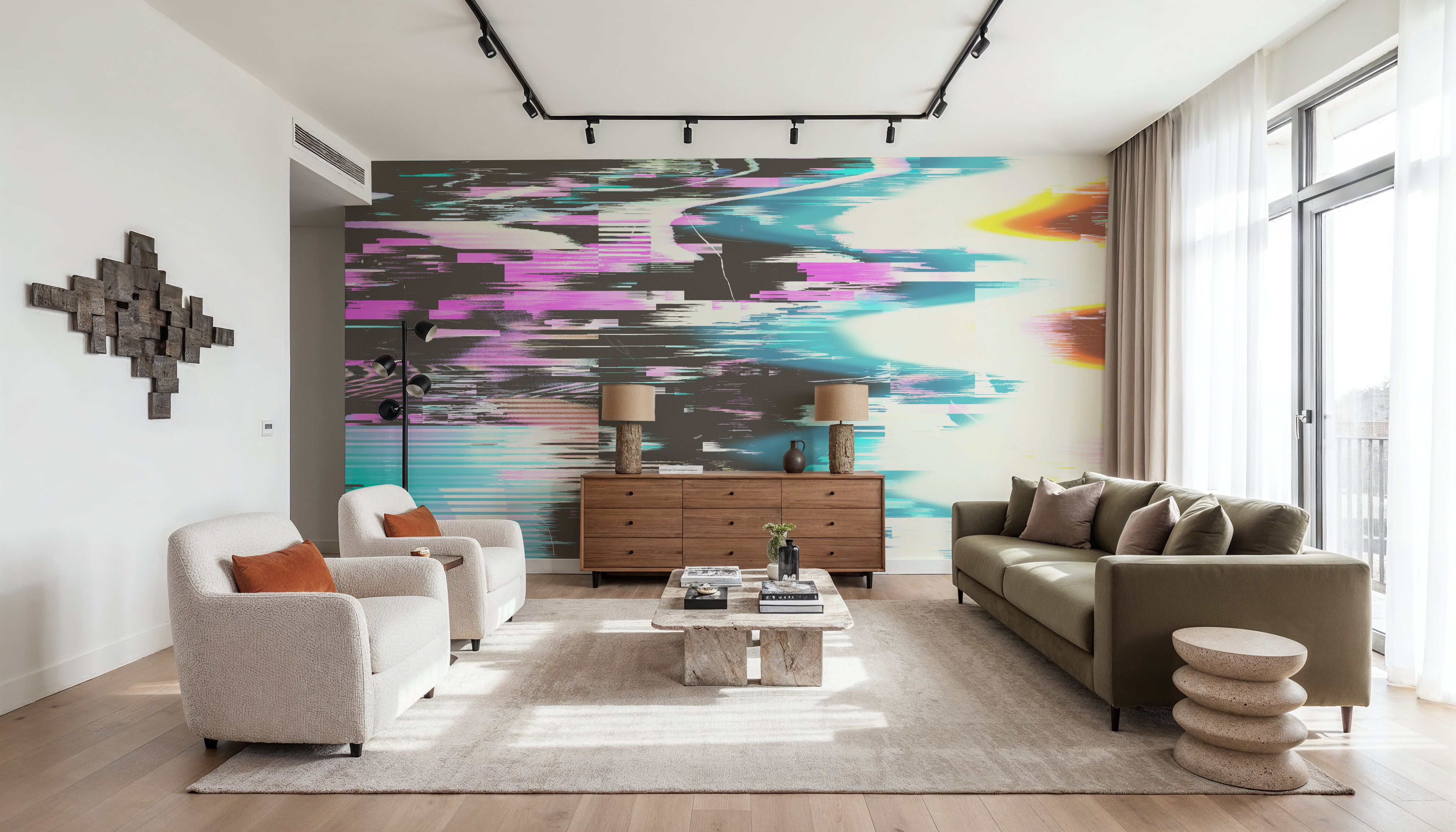 Vaporwave Distress, Wallpaper