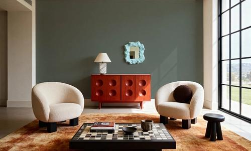 Faux Sand Stucco Finish, French Green