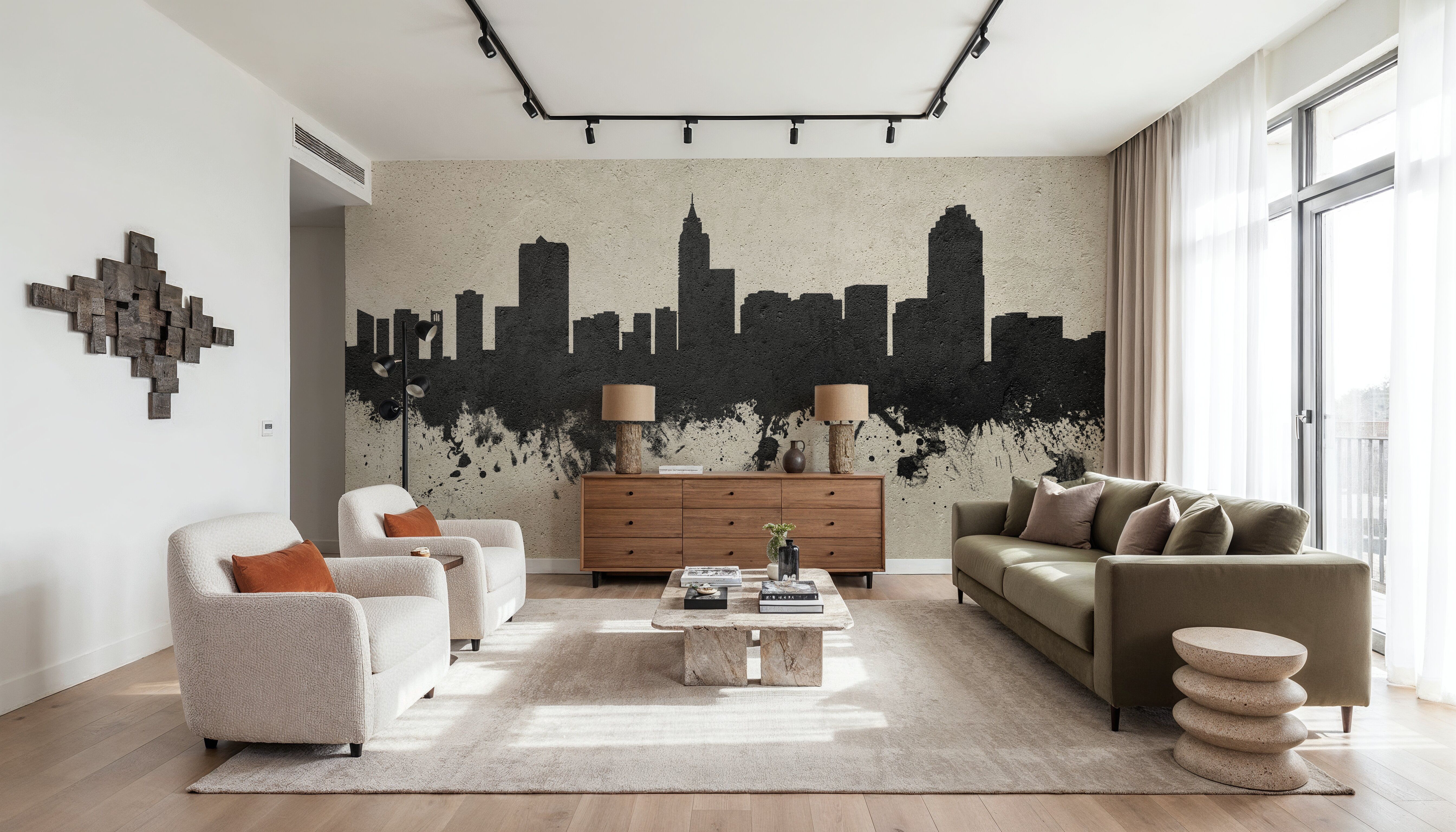 Raleigh North Carolina Skyline Concrete