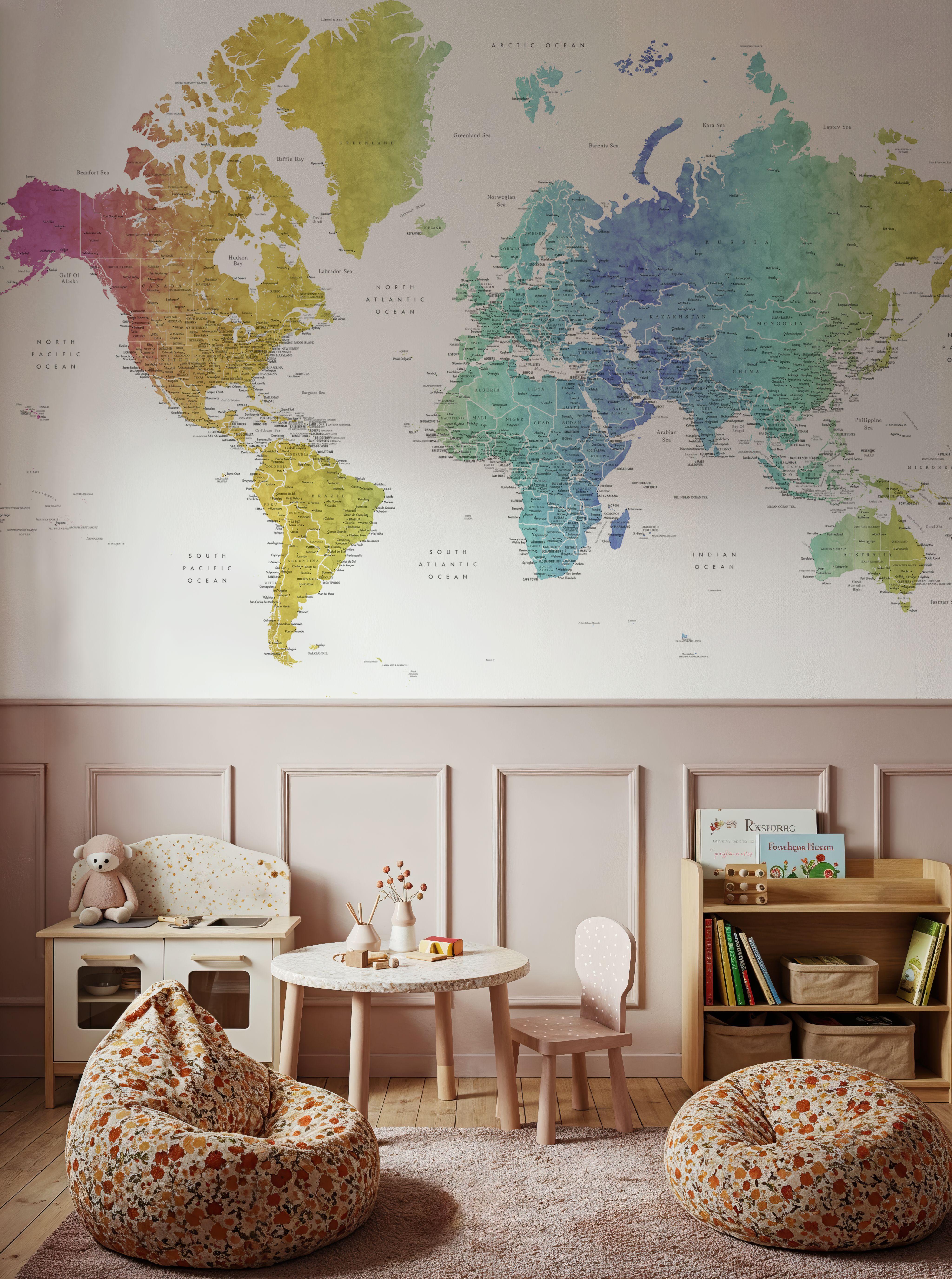 World Map Cities - Adrius