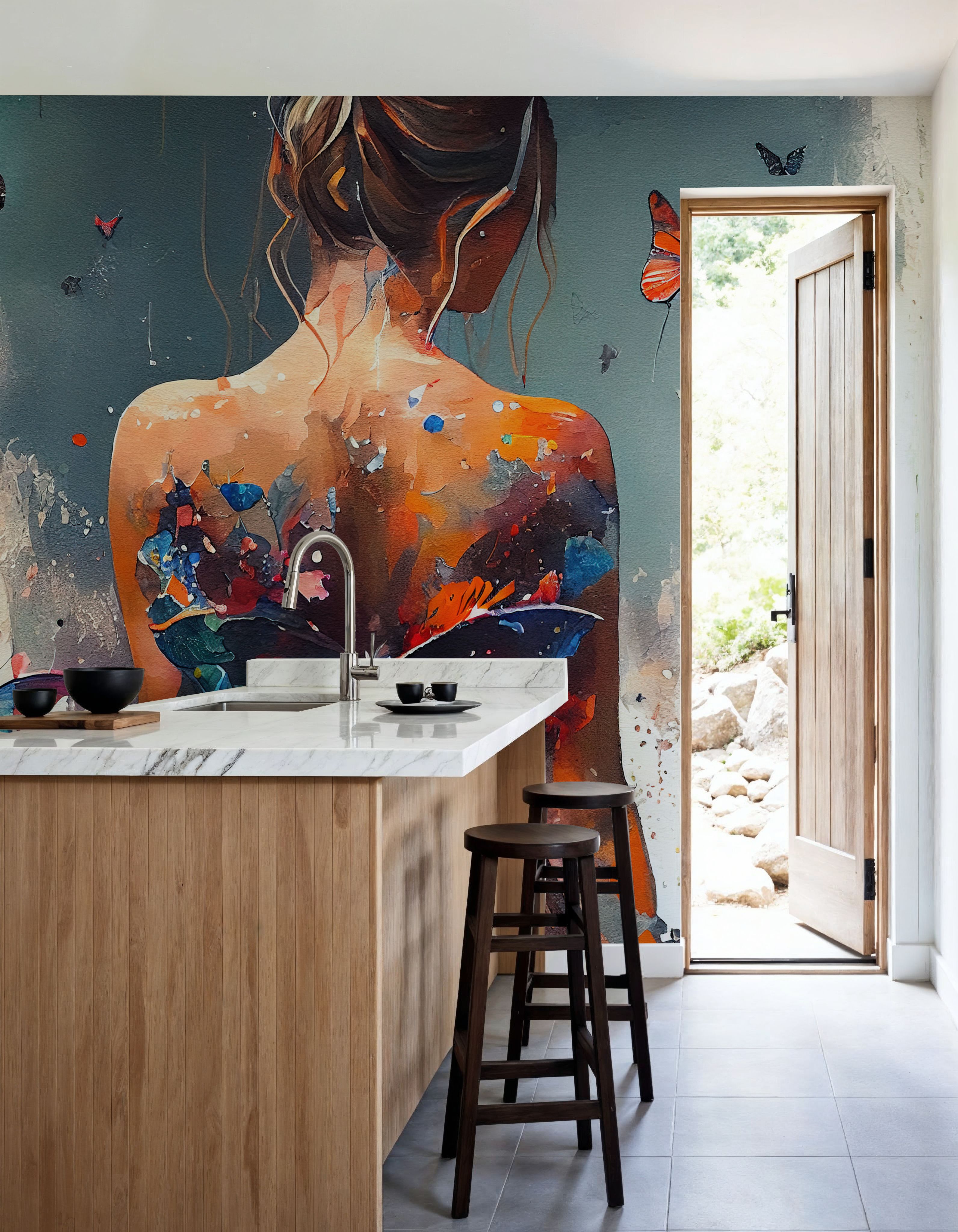 Powerful Butterflies Blue