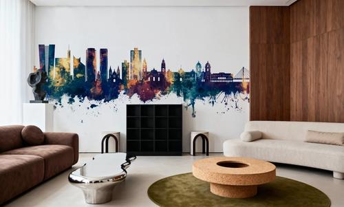 Lima Peru Skyline Blue & Bronze
