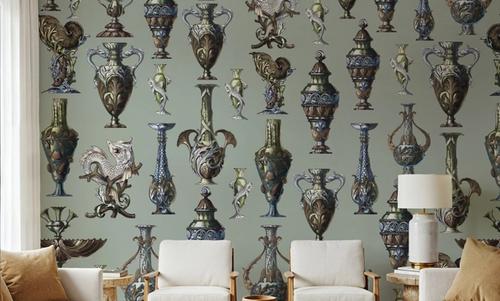 Art Deco Wall Teal
