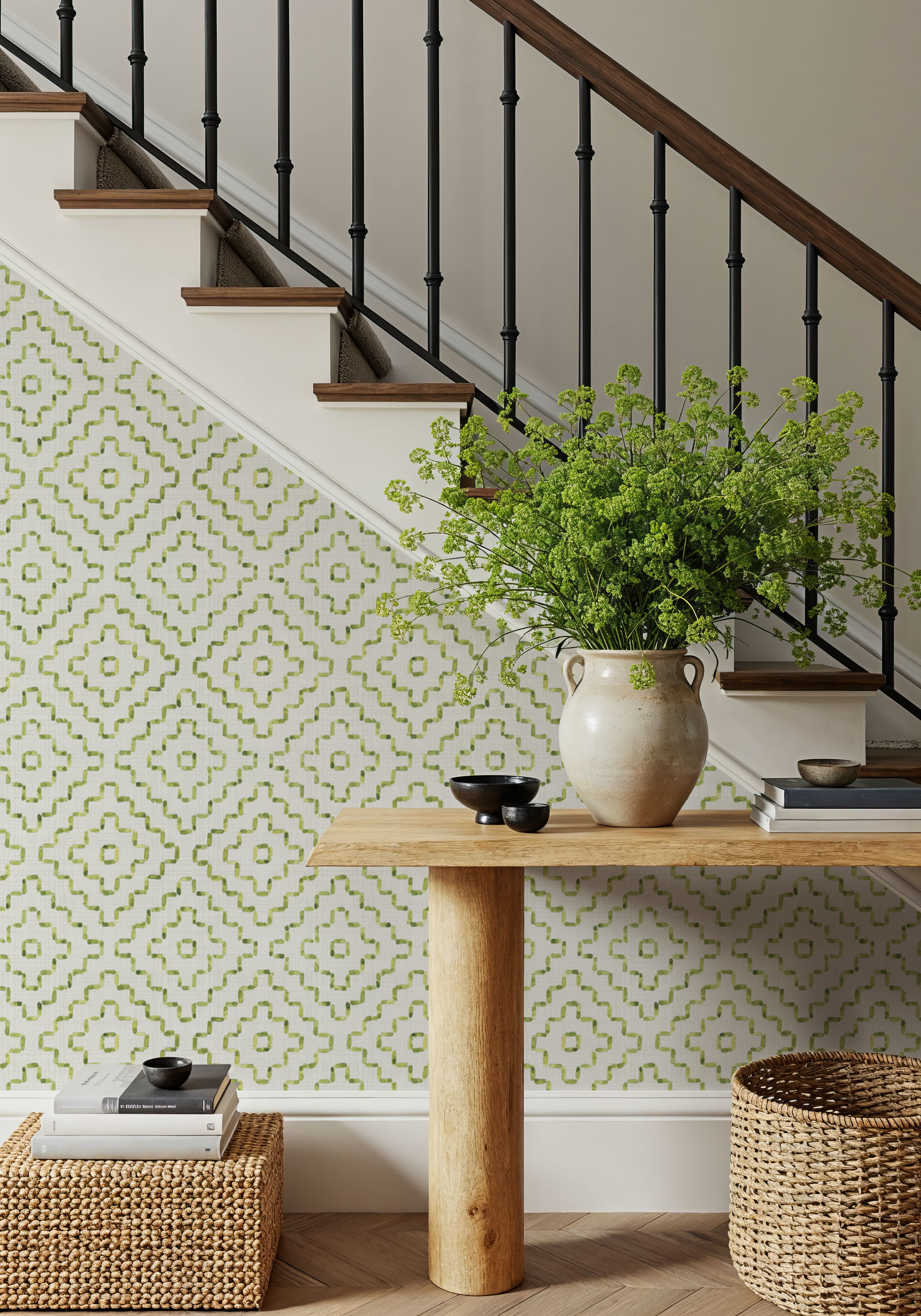 Mixed Greens Pea Inverse, Papel pintado