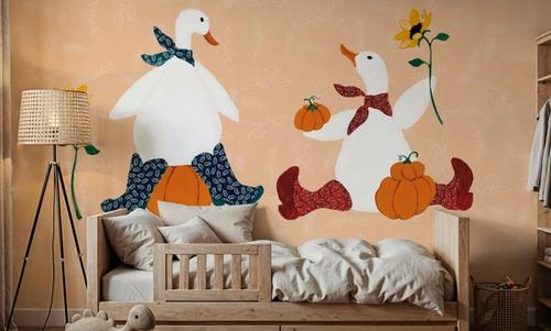 Ducks in the Pumpkin Patch III