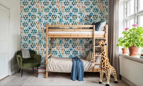 Happy Blue Ikat