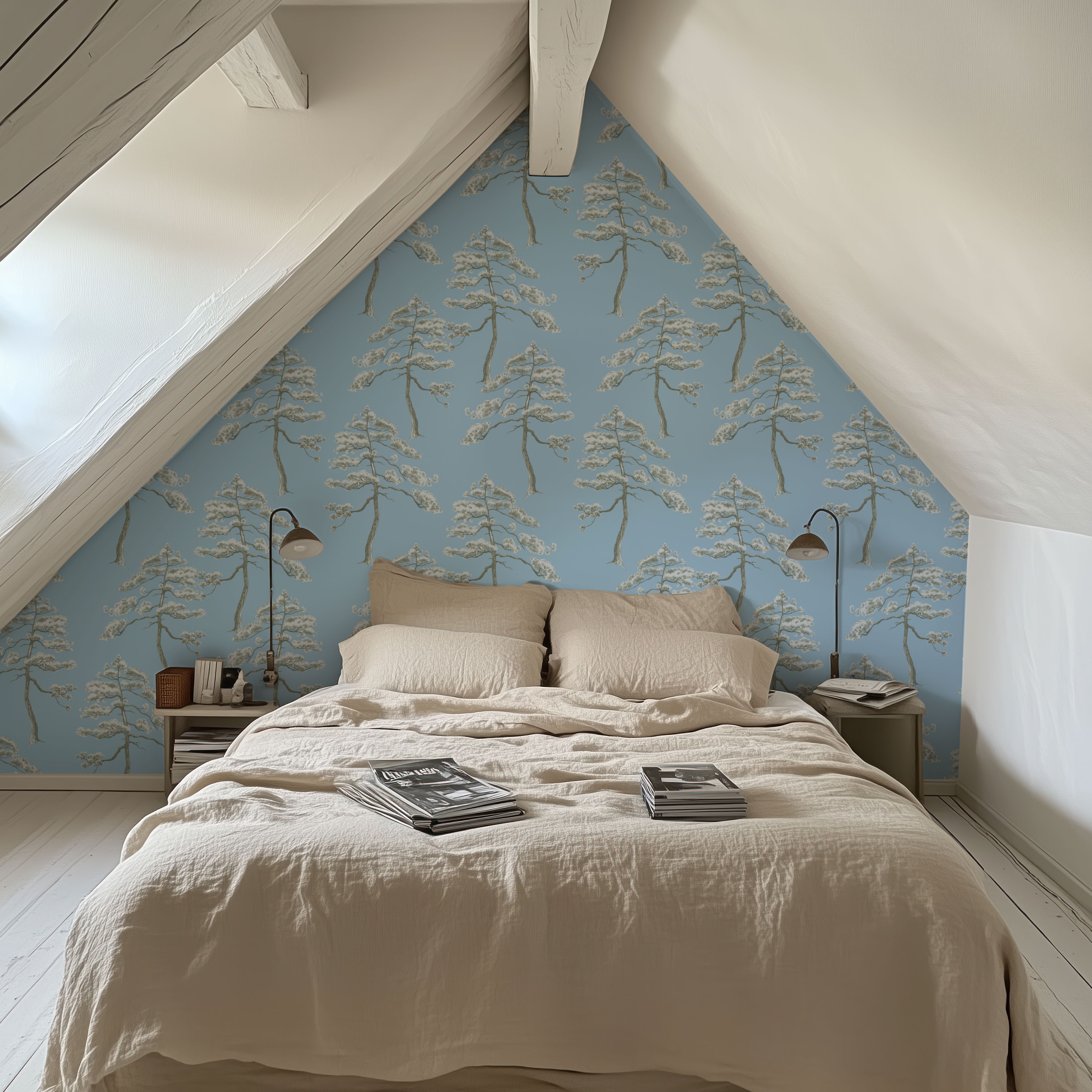 Forest Trees, Ice Blue