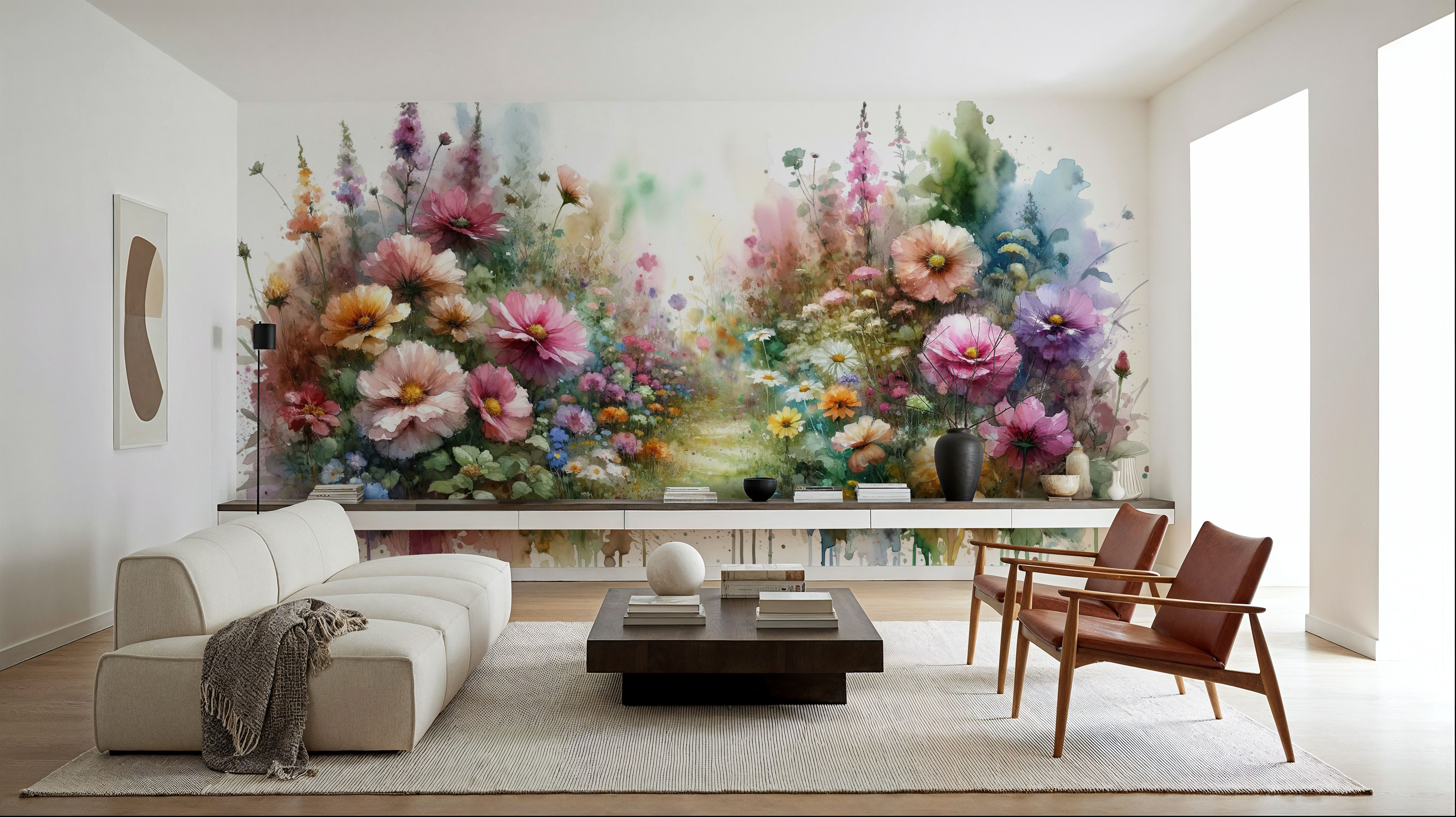 Flower Garden Watercolor