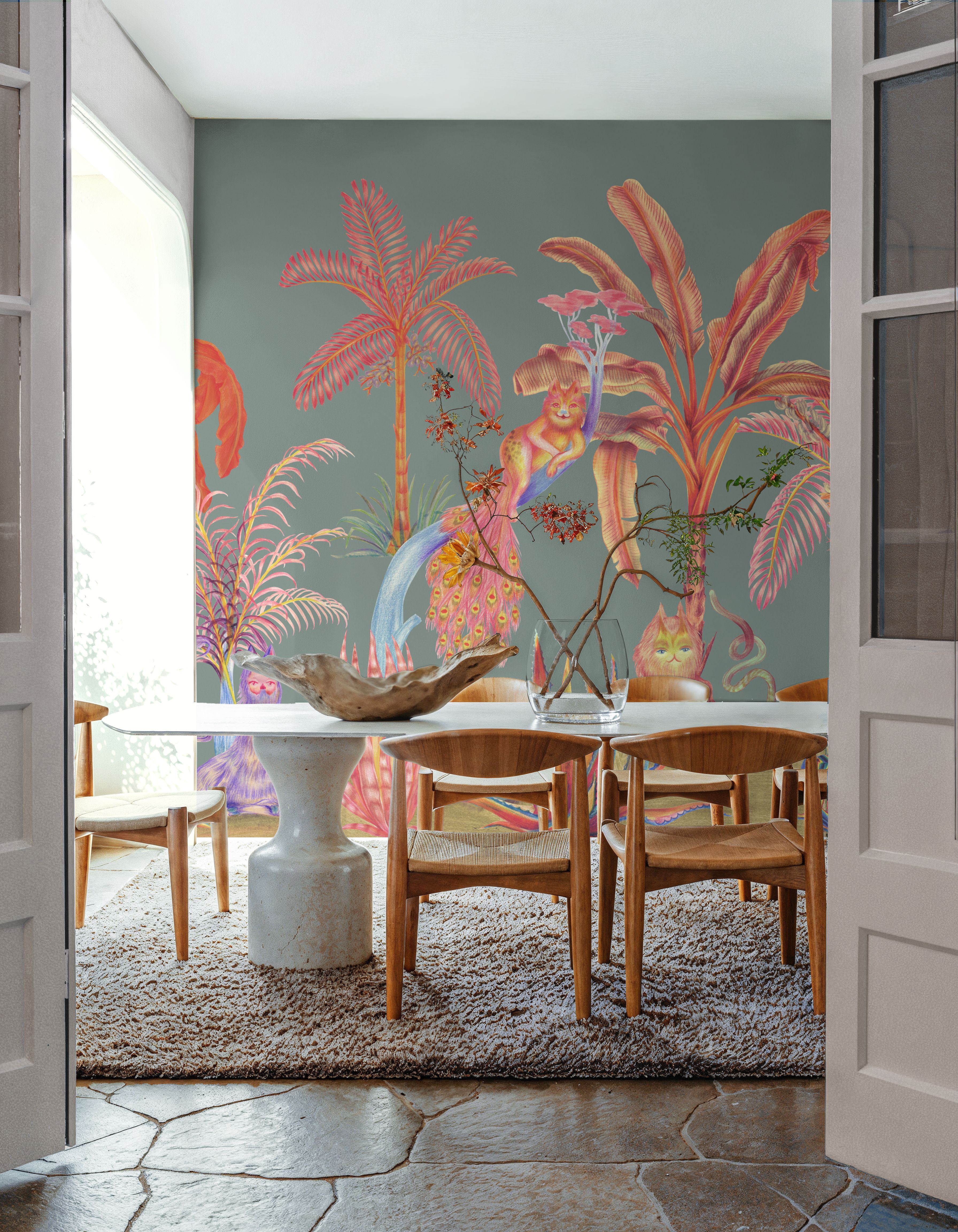 Colorful Jungle,  Seafoam