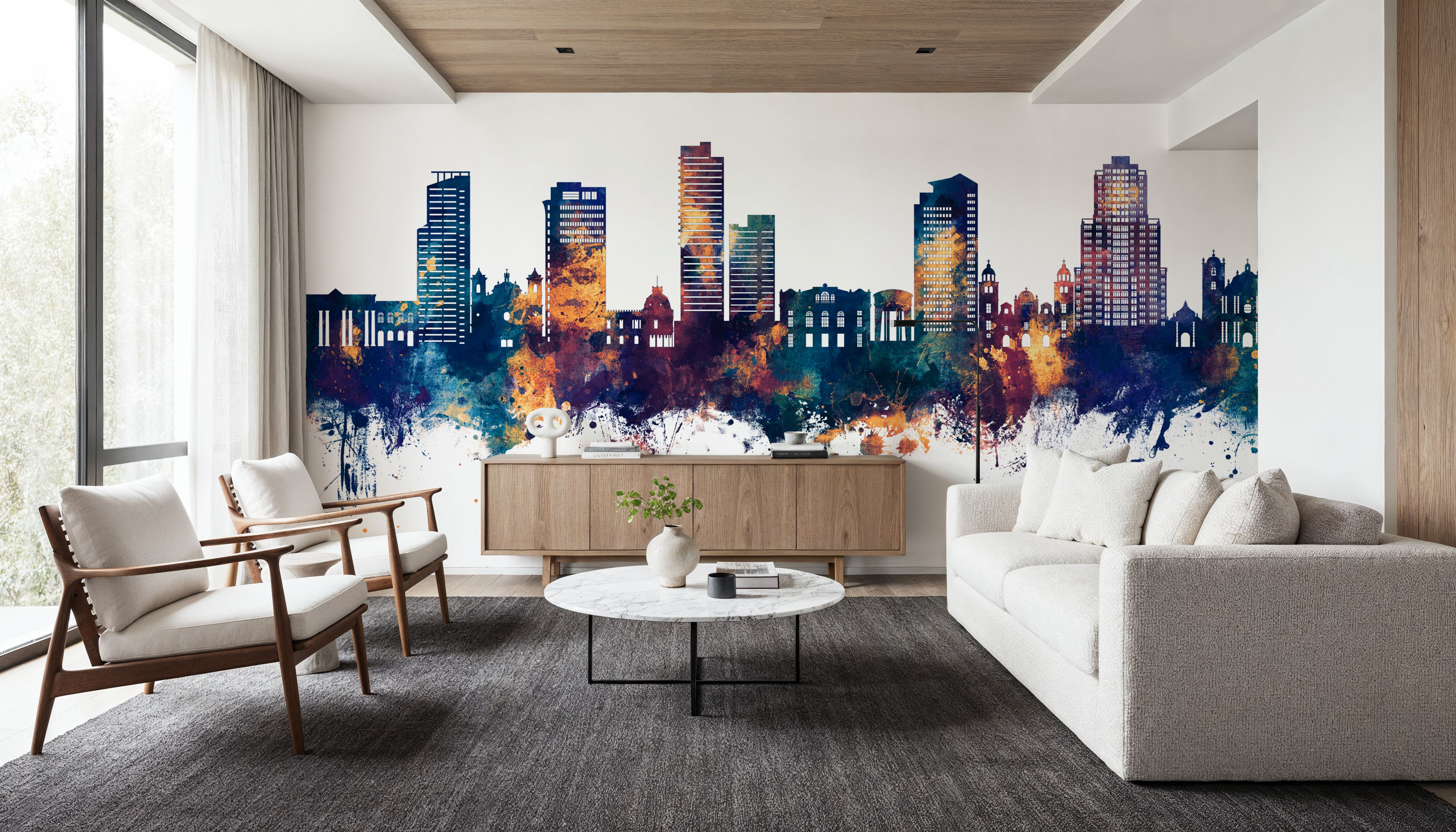 Tegucigalapa Honduras Skyline Blue & Bronze