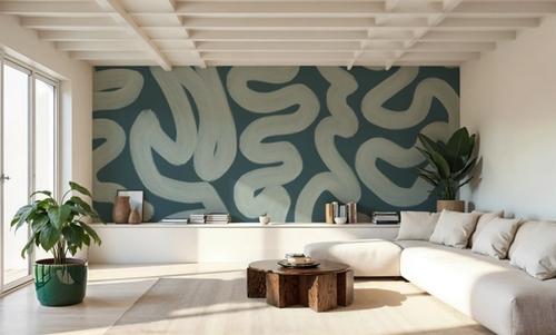 Modern Abstract, Teal