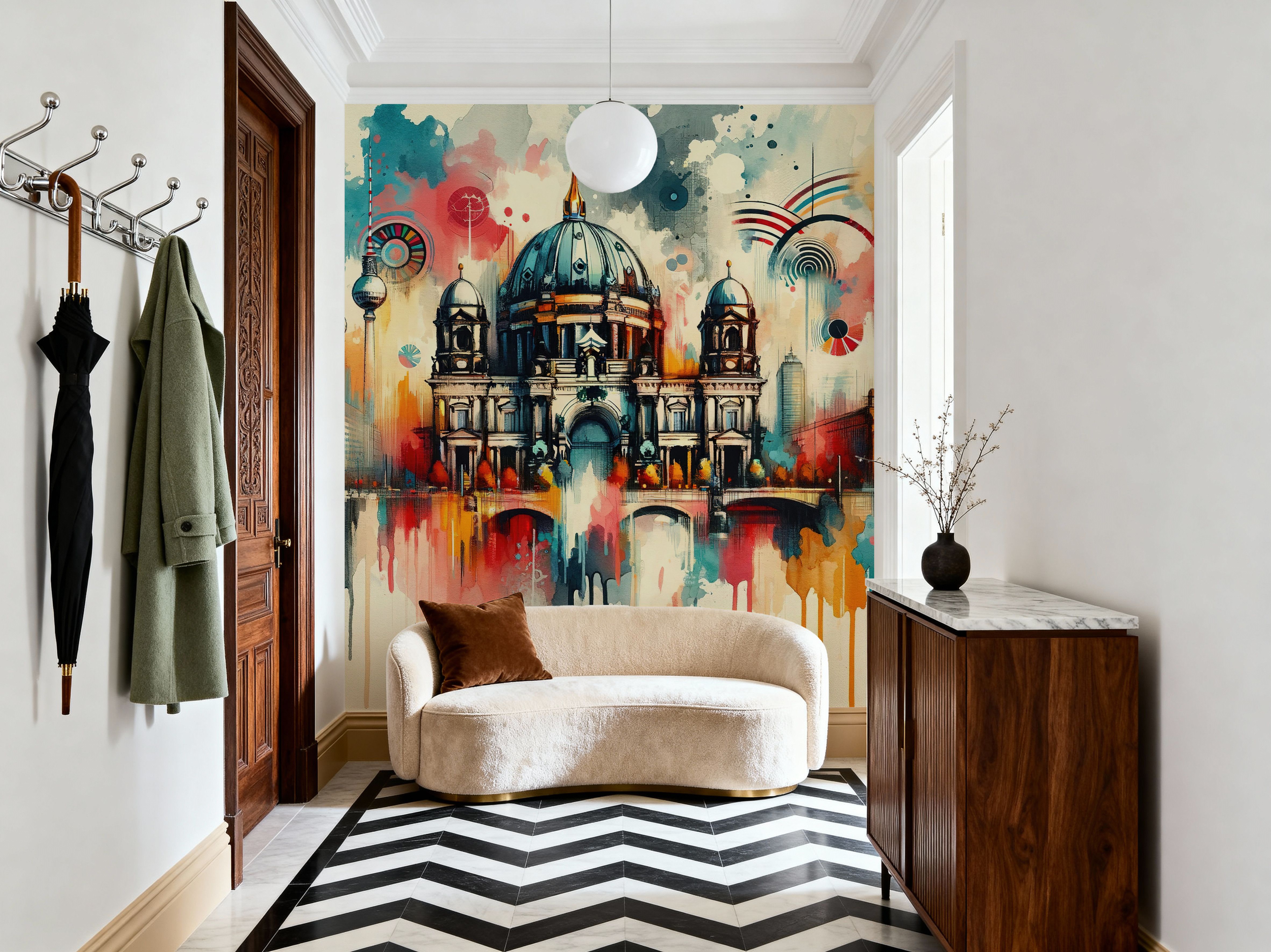 Watercolor Skyline Berlin