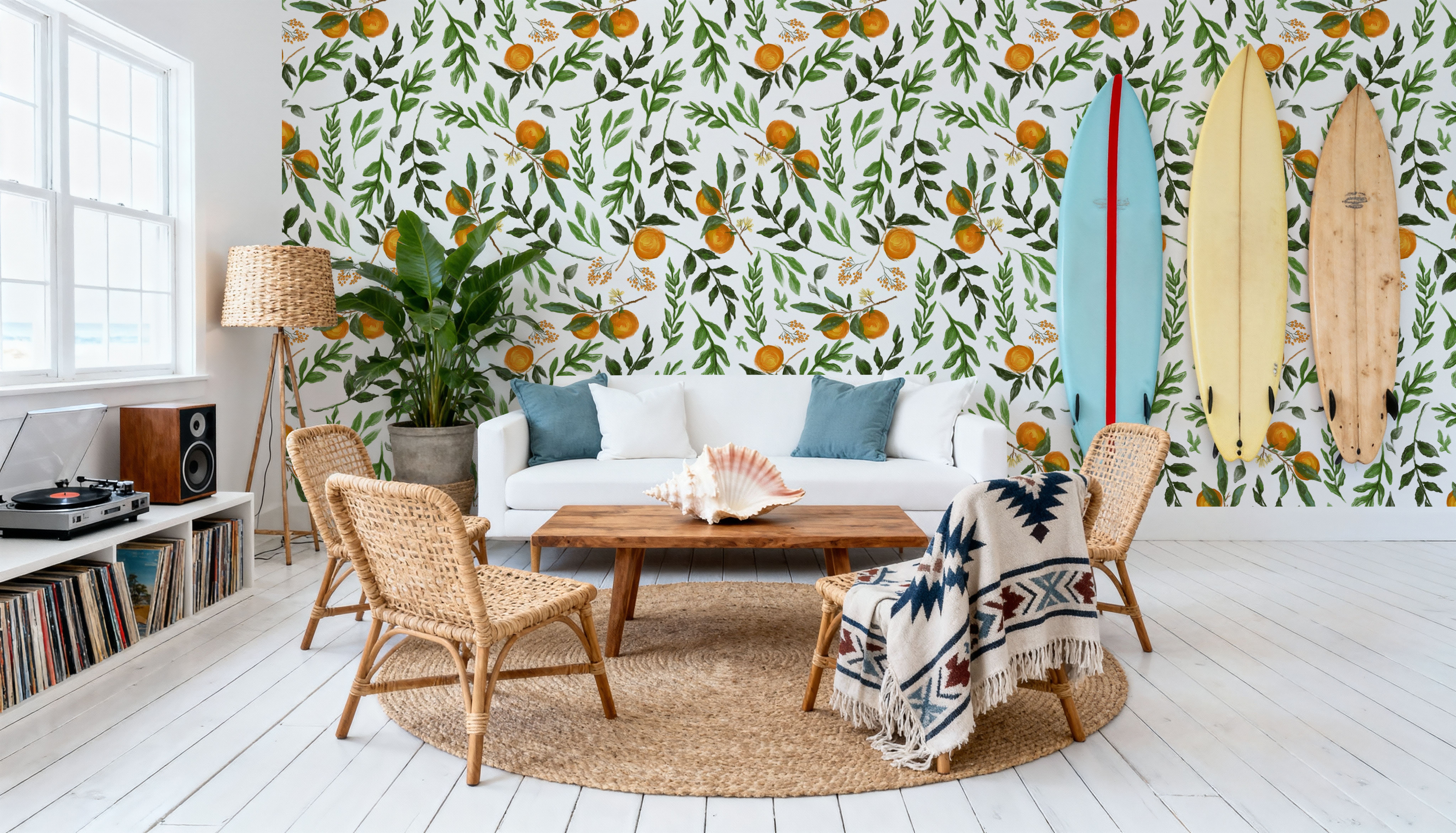 I See Oranges, Wallpaper