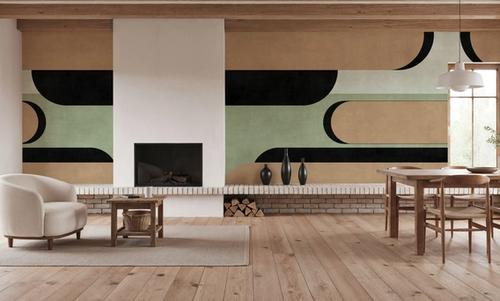 Modern Elements, Beige & Green