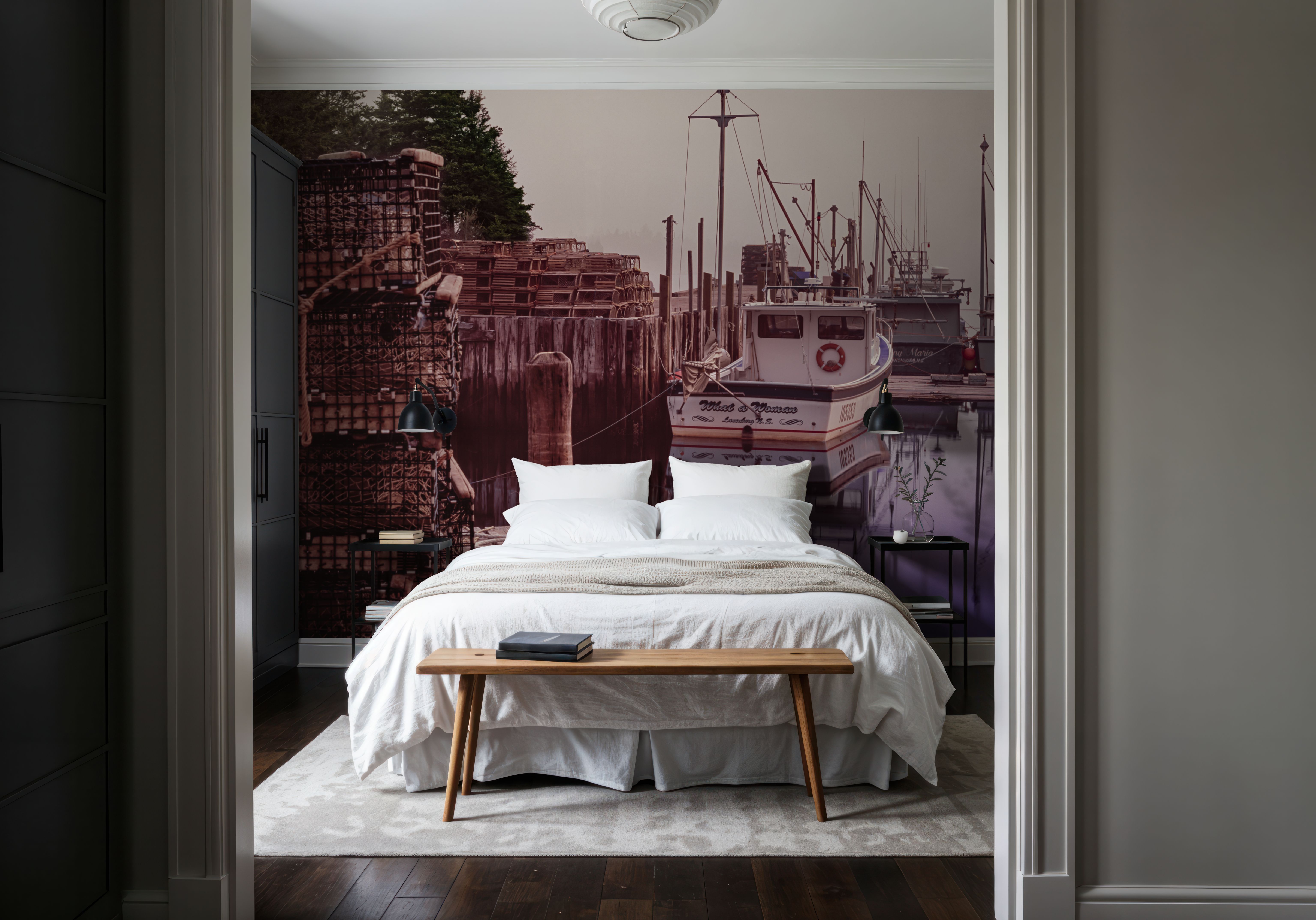 Lobster Traps and Fishing Boats