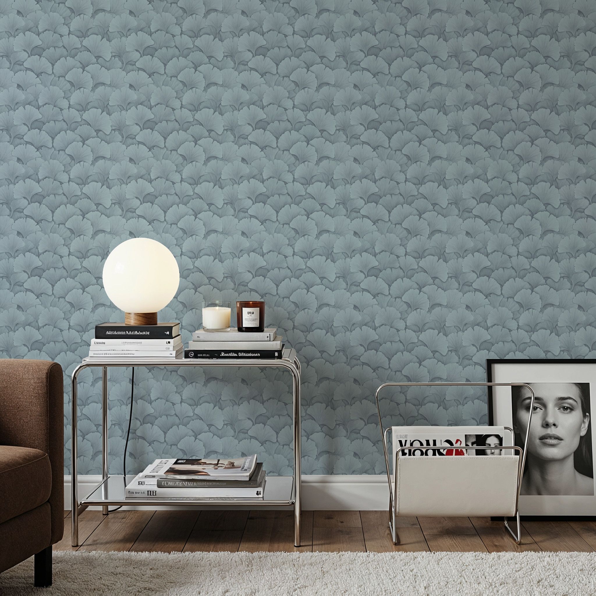 Ginkgo Folia, Blue Shale, Tapetti