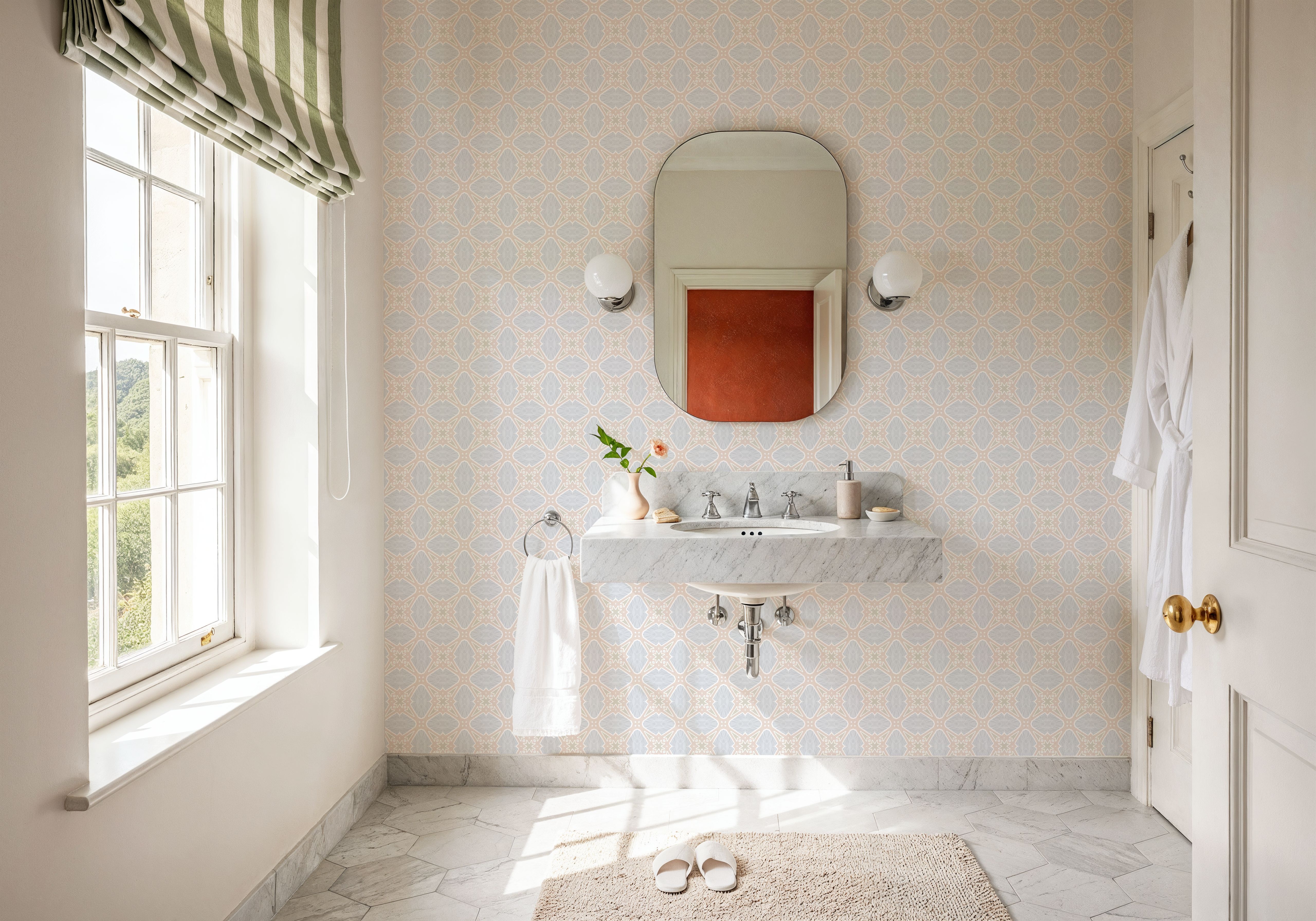 Zelij Compass, Wallpaper