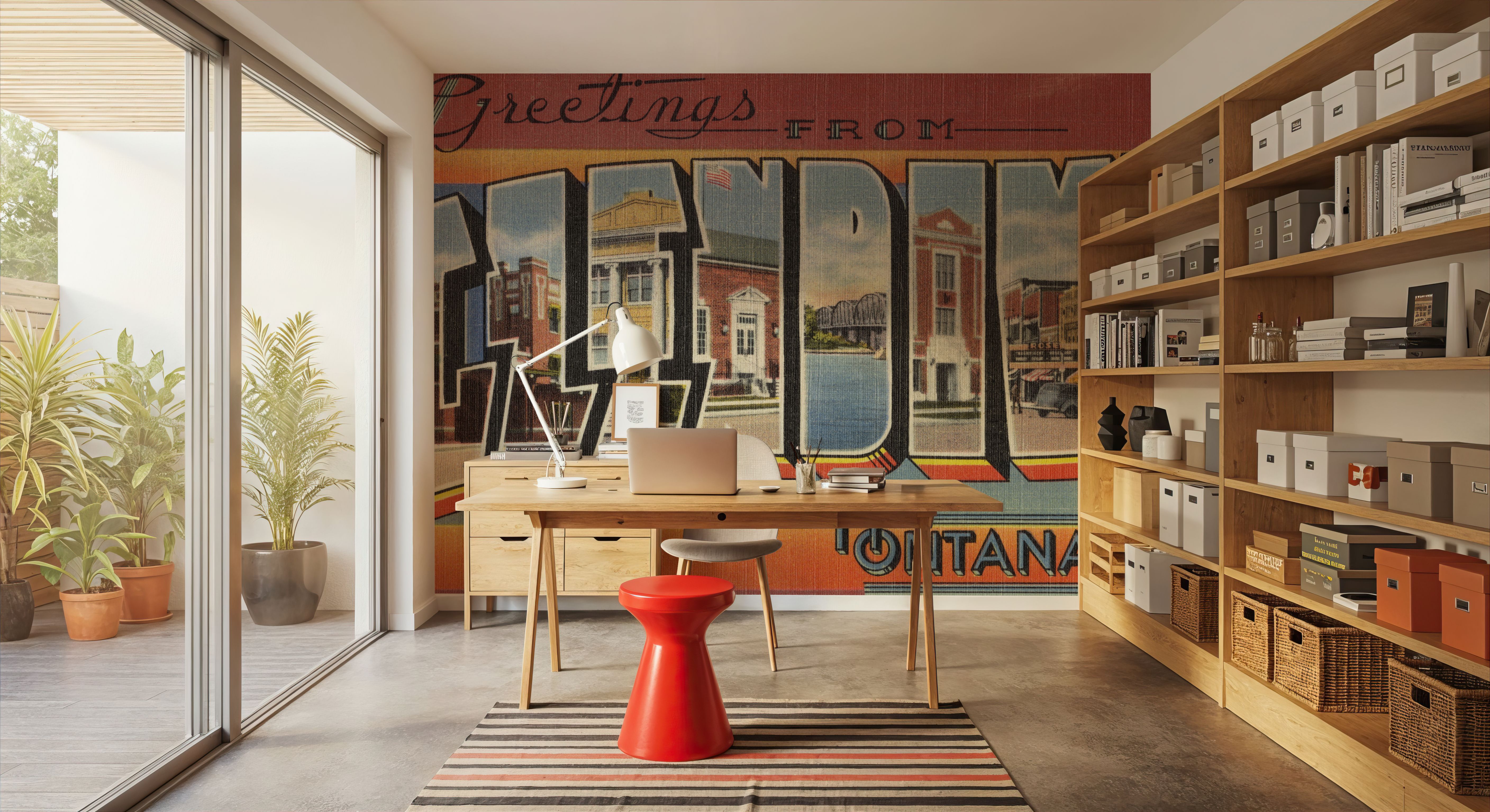 Greetings from Glendive - Screenprint Postcard