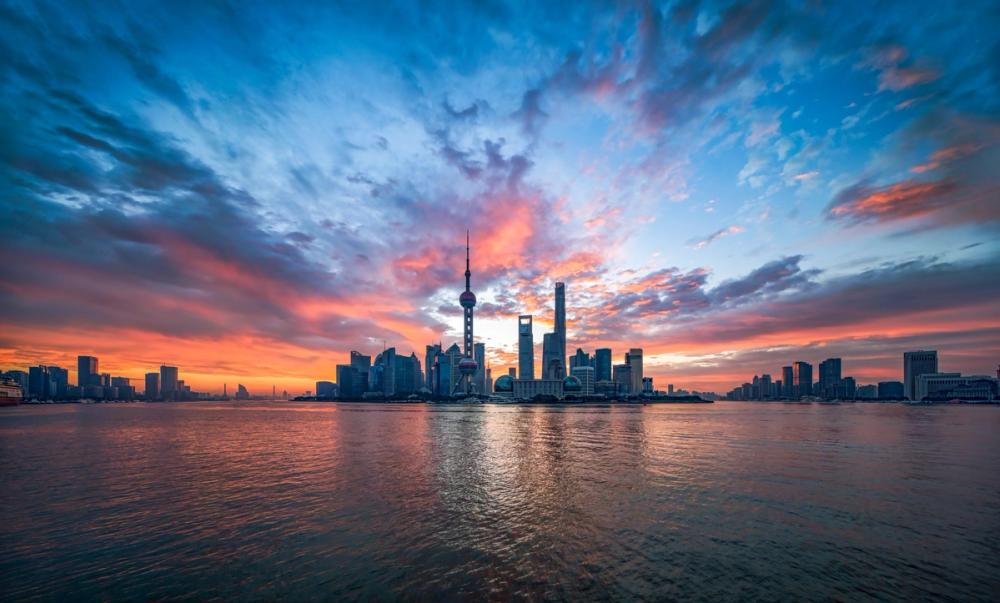 Pudong Sunrise Blue