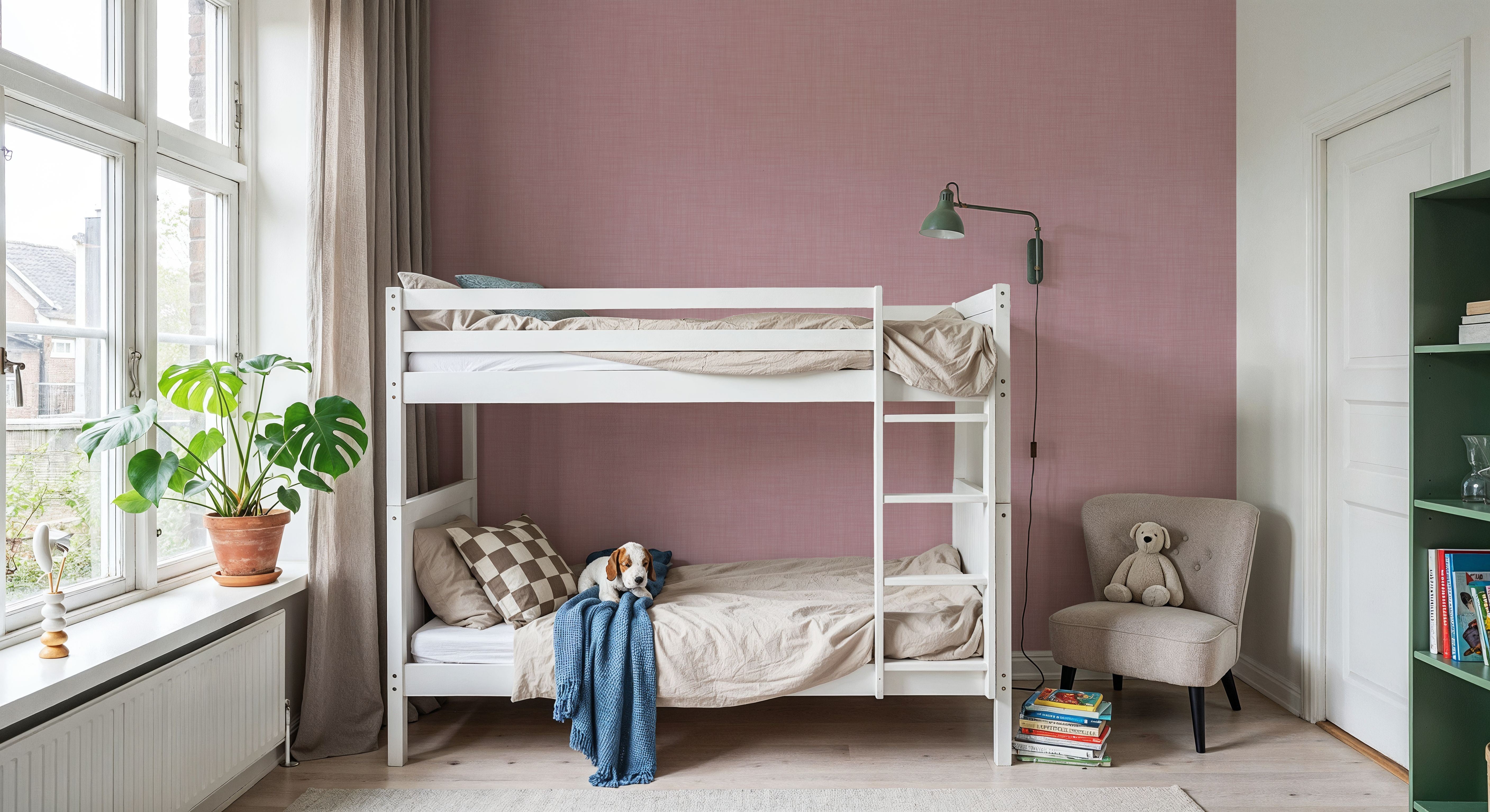 Mottled Linen Effect, Dusty Pink