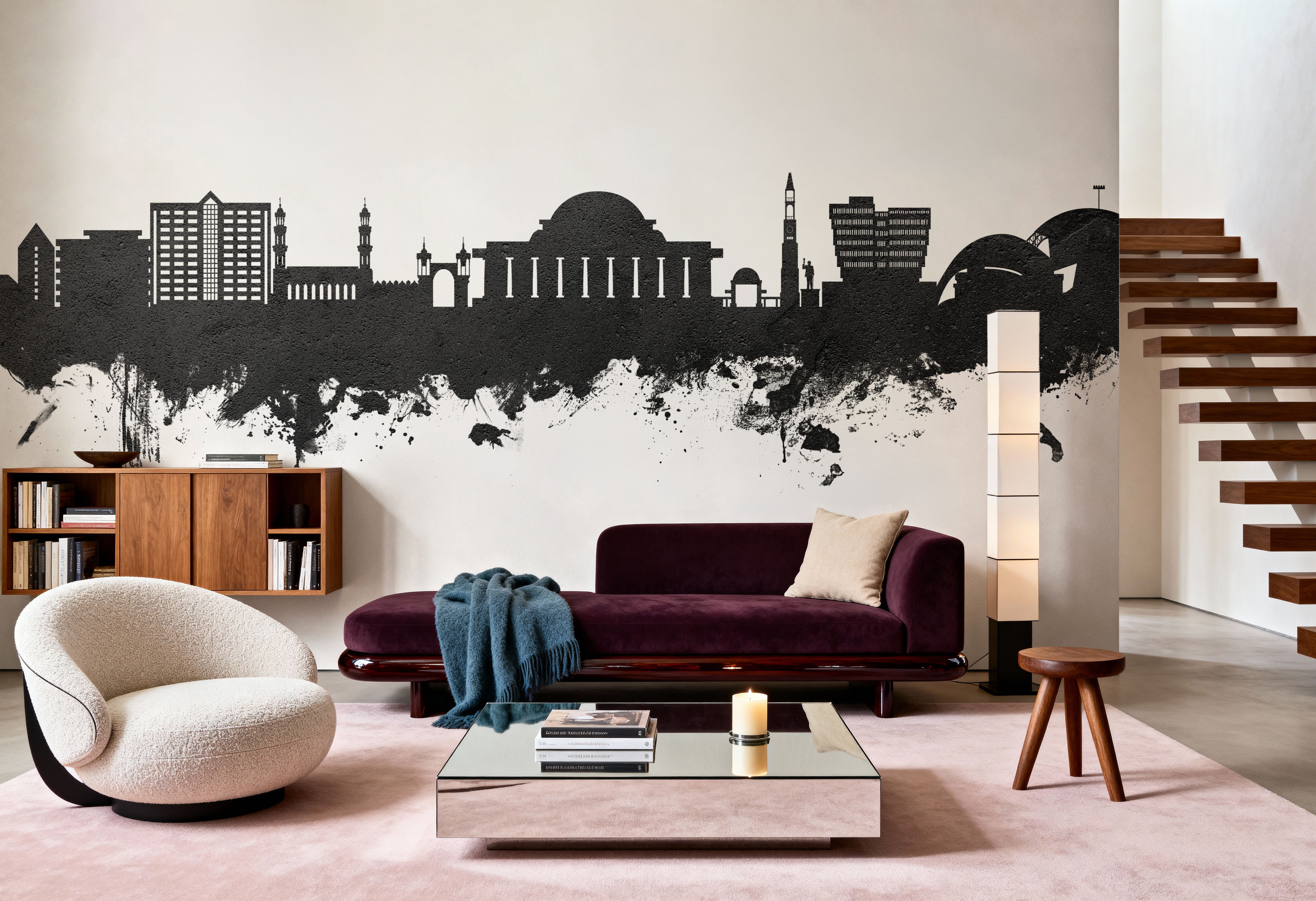 Lilongwe Malawi Skyline Black & White