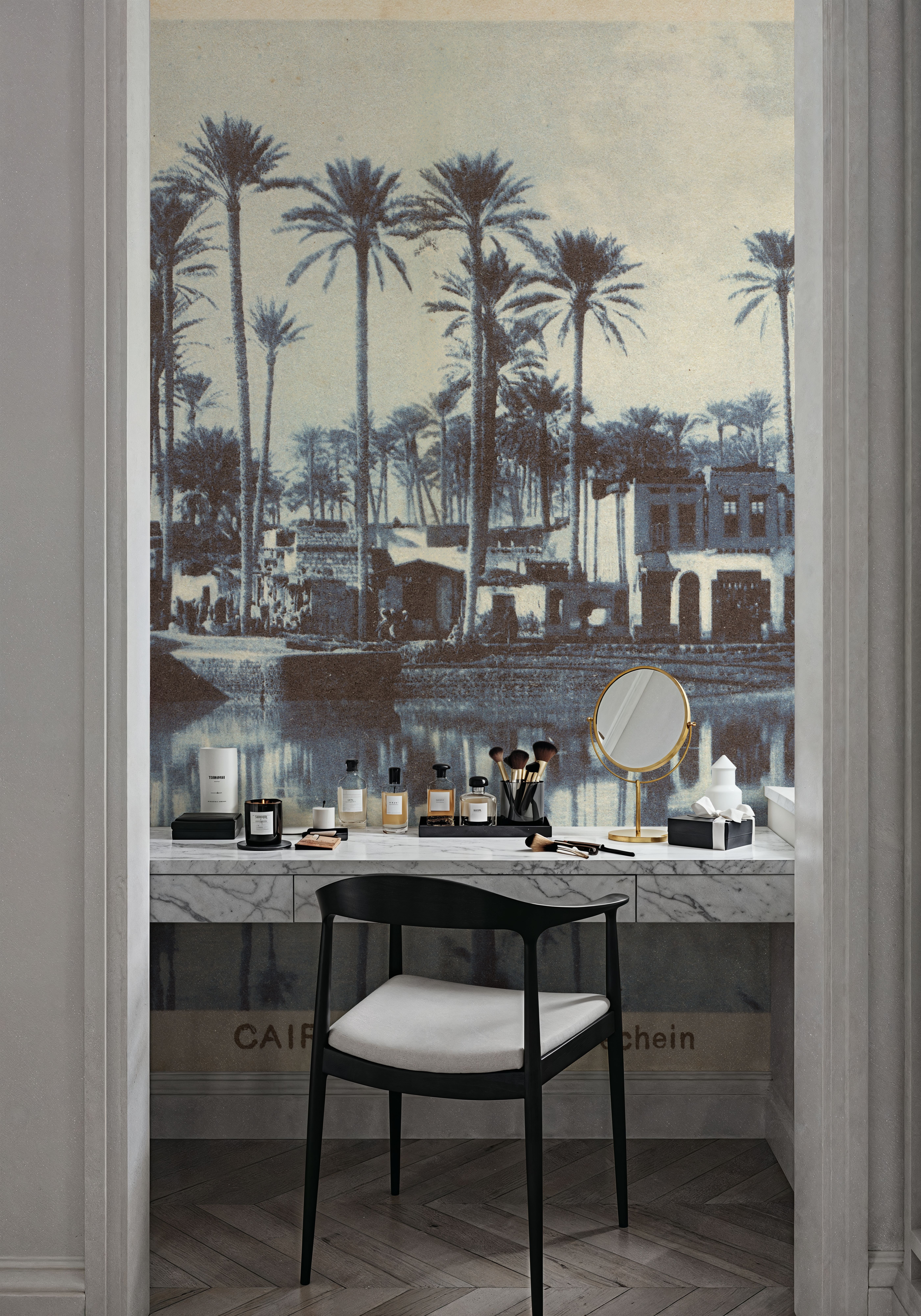Cairo Village Postcard - Screenprint