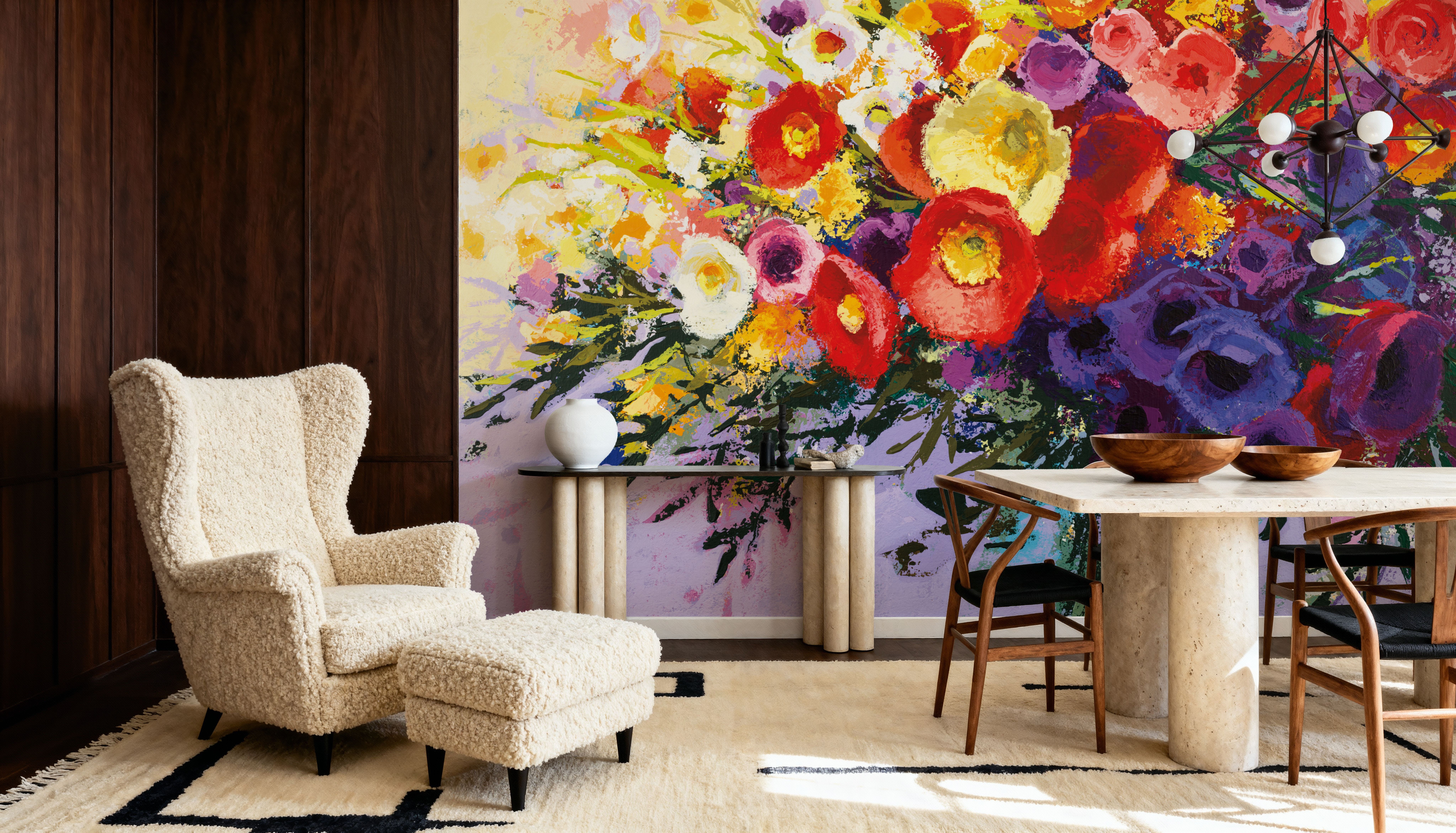 Wild and Flowery, Papel pintado