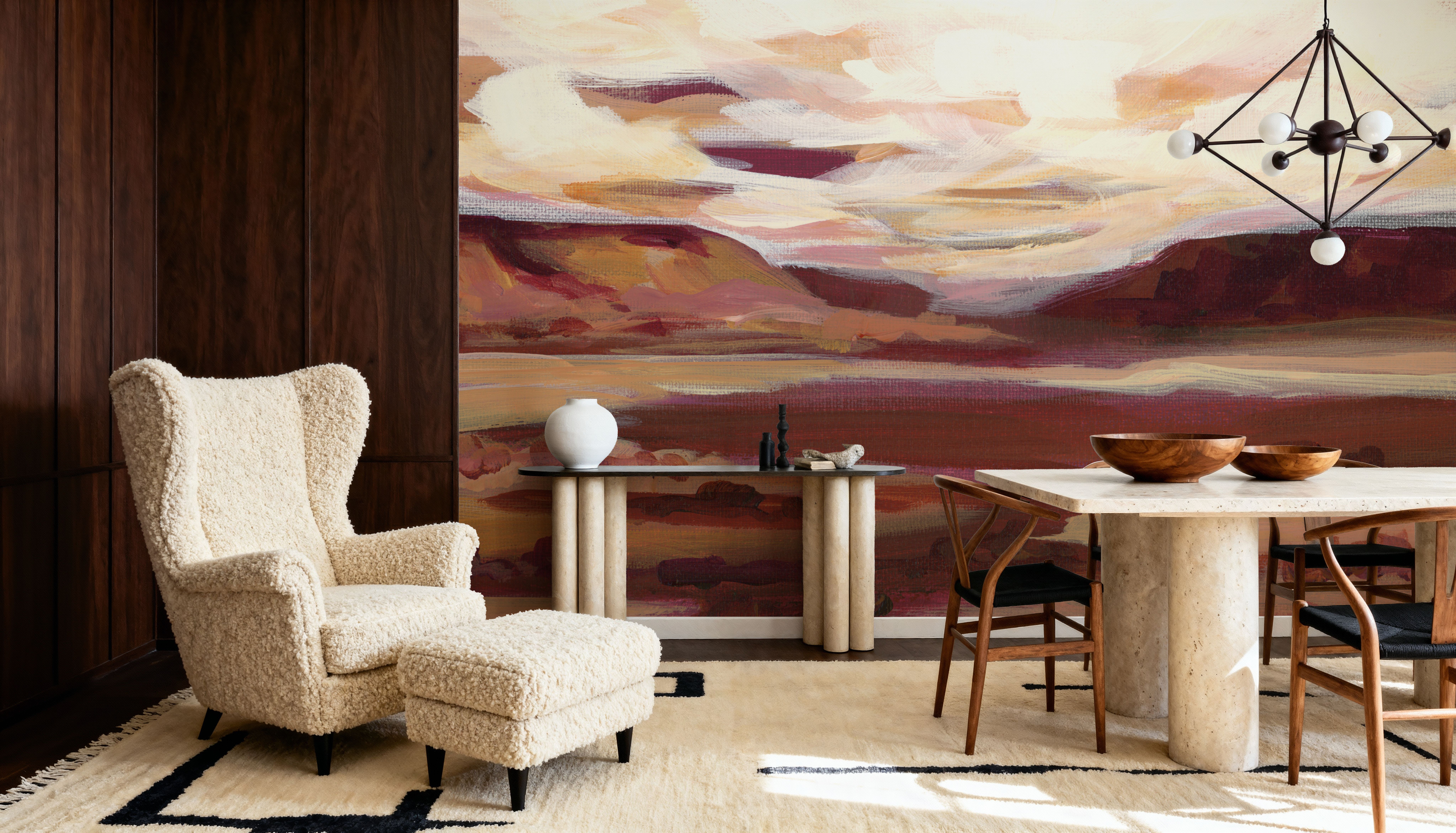 Mauve Mesa II, Papier peint