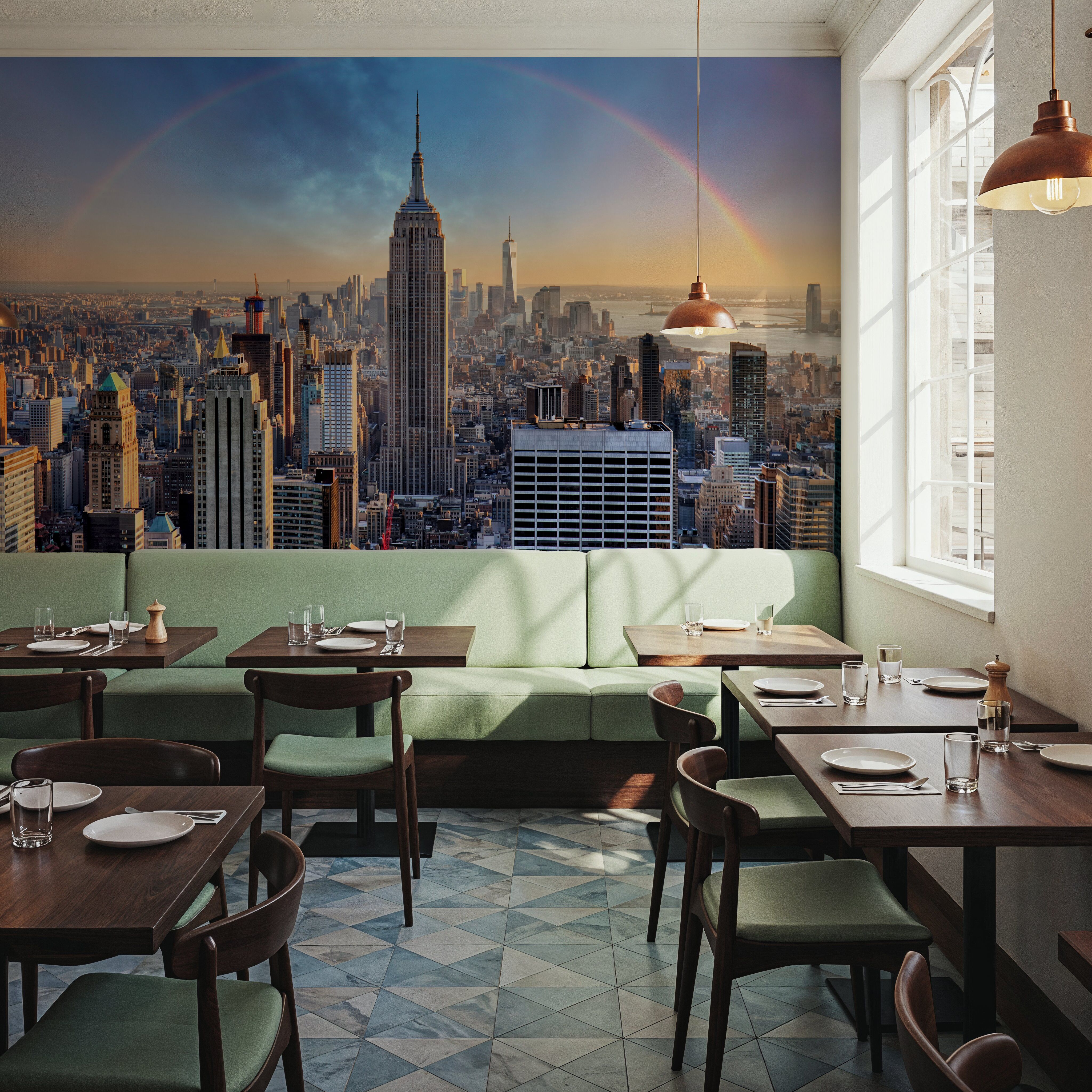 Rainbow Over New York City