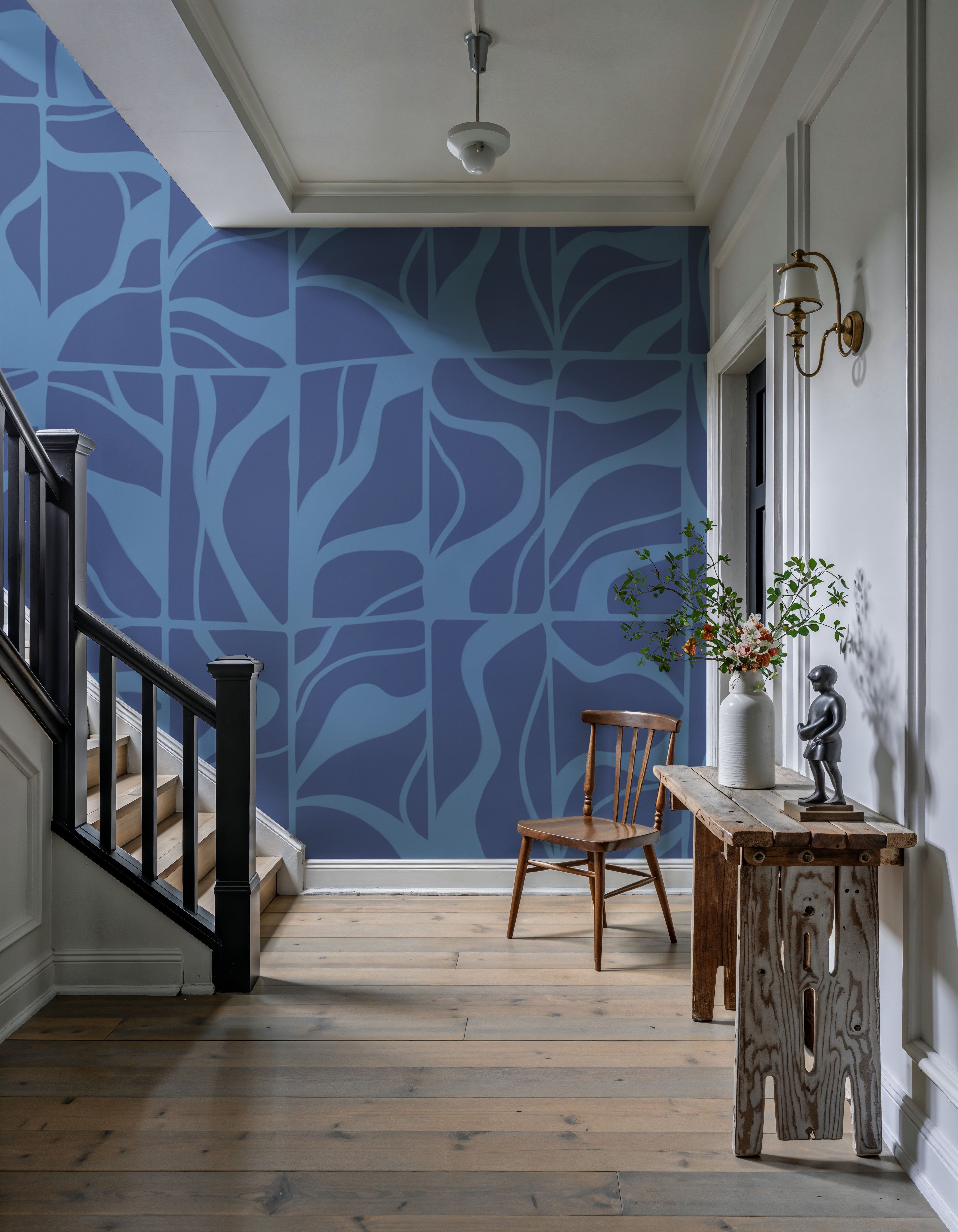 Linear Drift, Cornflower Blue