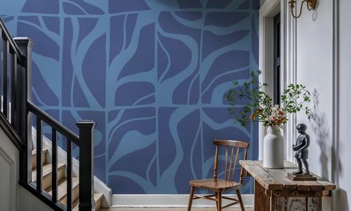 Linear Drift, Cornflower Blue