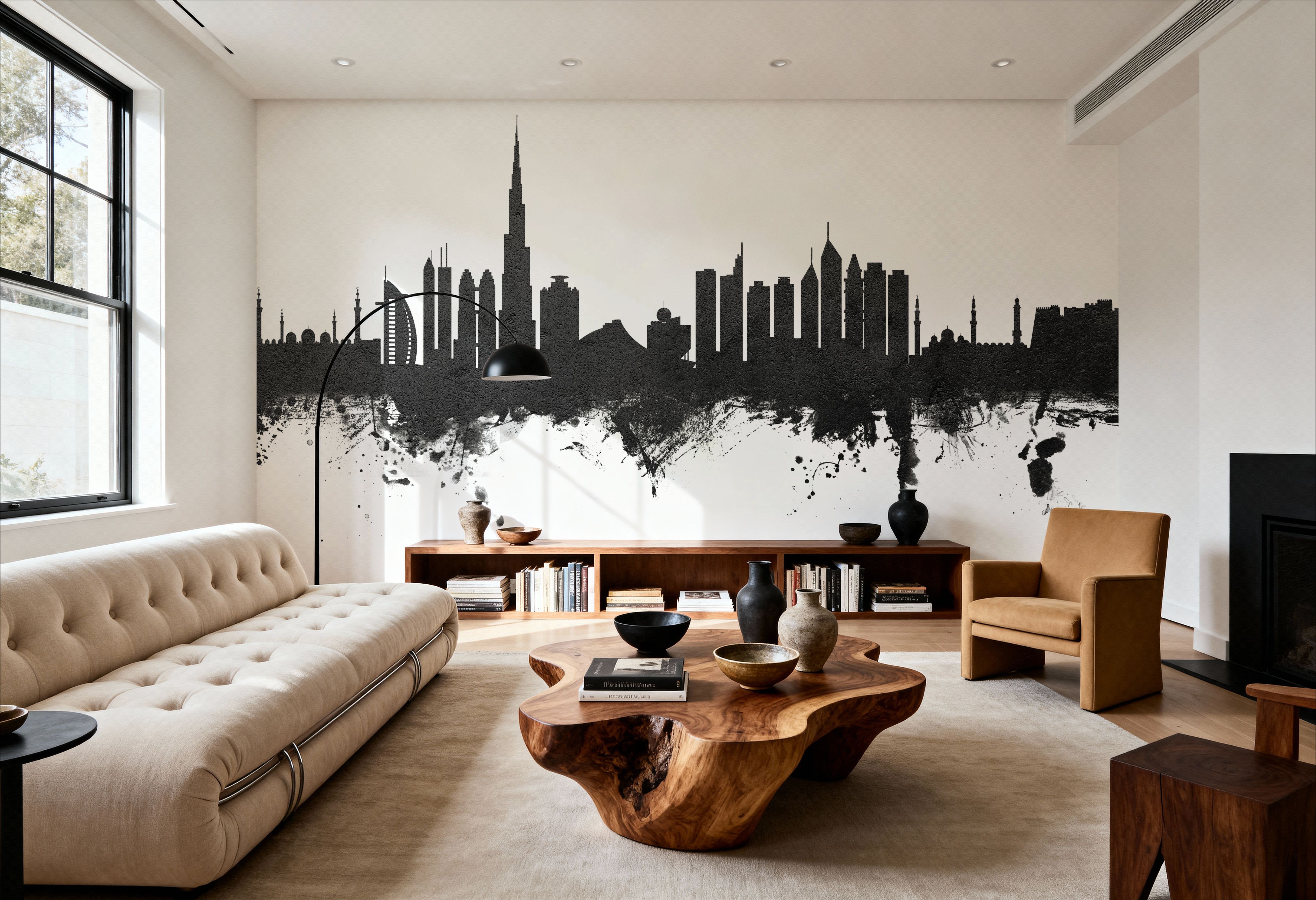 Dubai Skyline Black & White