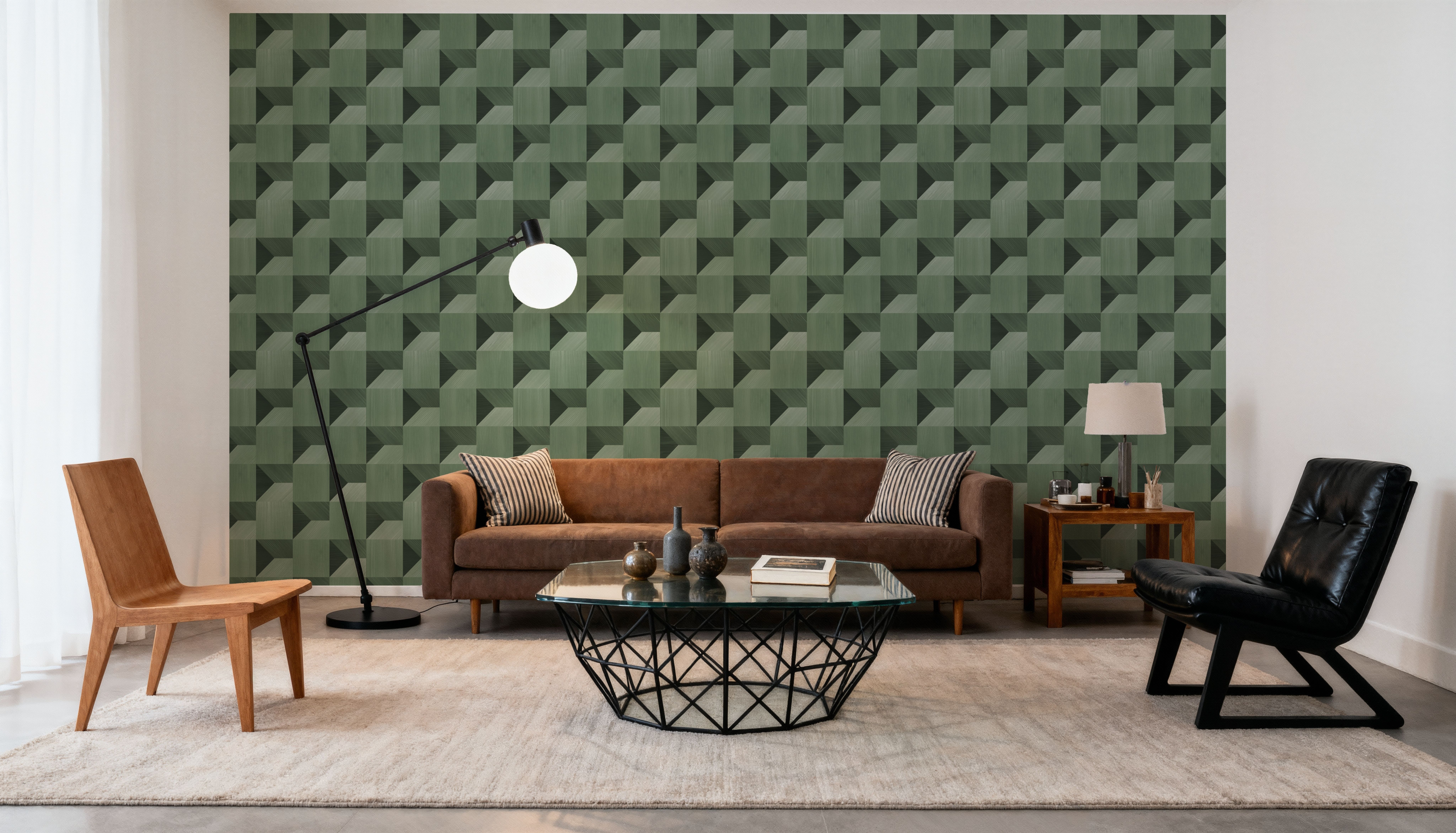 Illusion Box Marquetry, Green