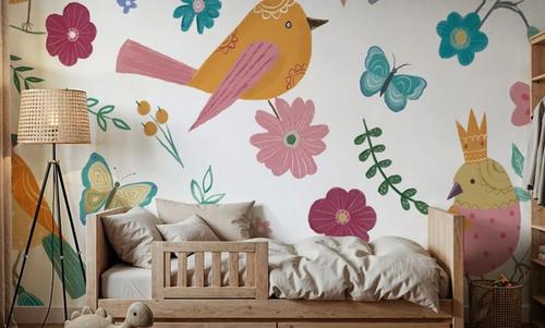 Royal Birds on White
