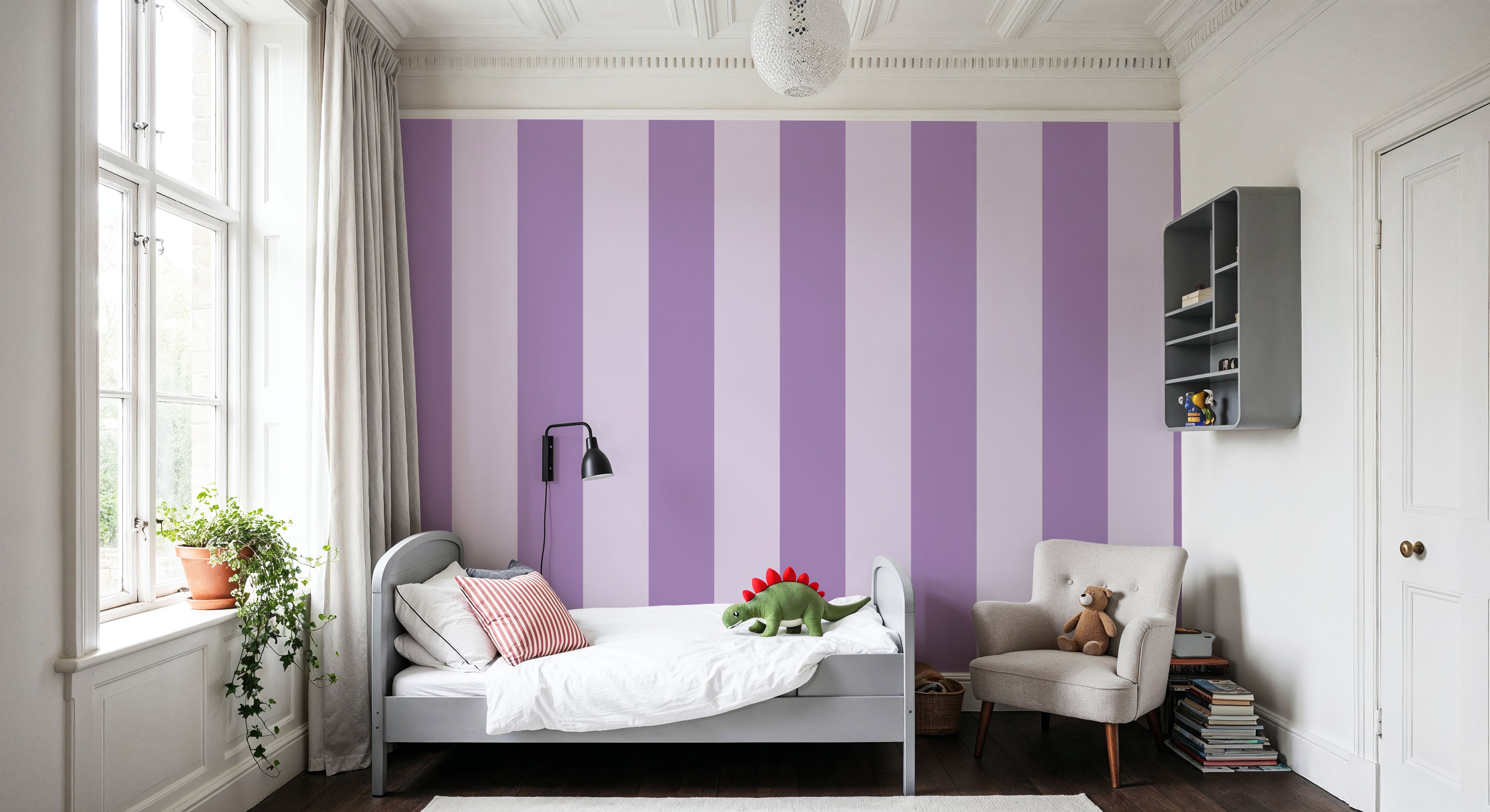 Circus Stripes, Purple on Purple