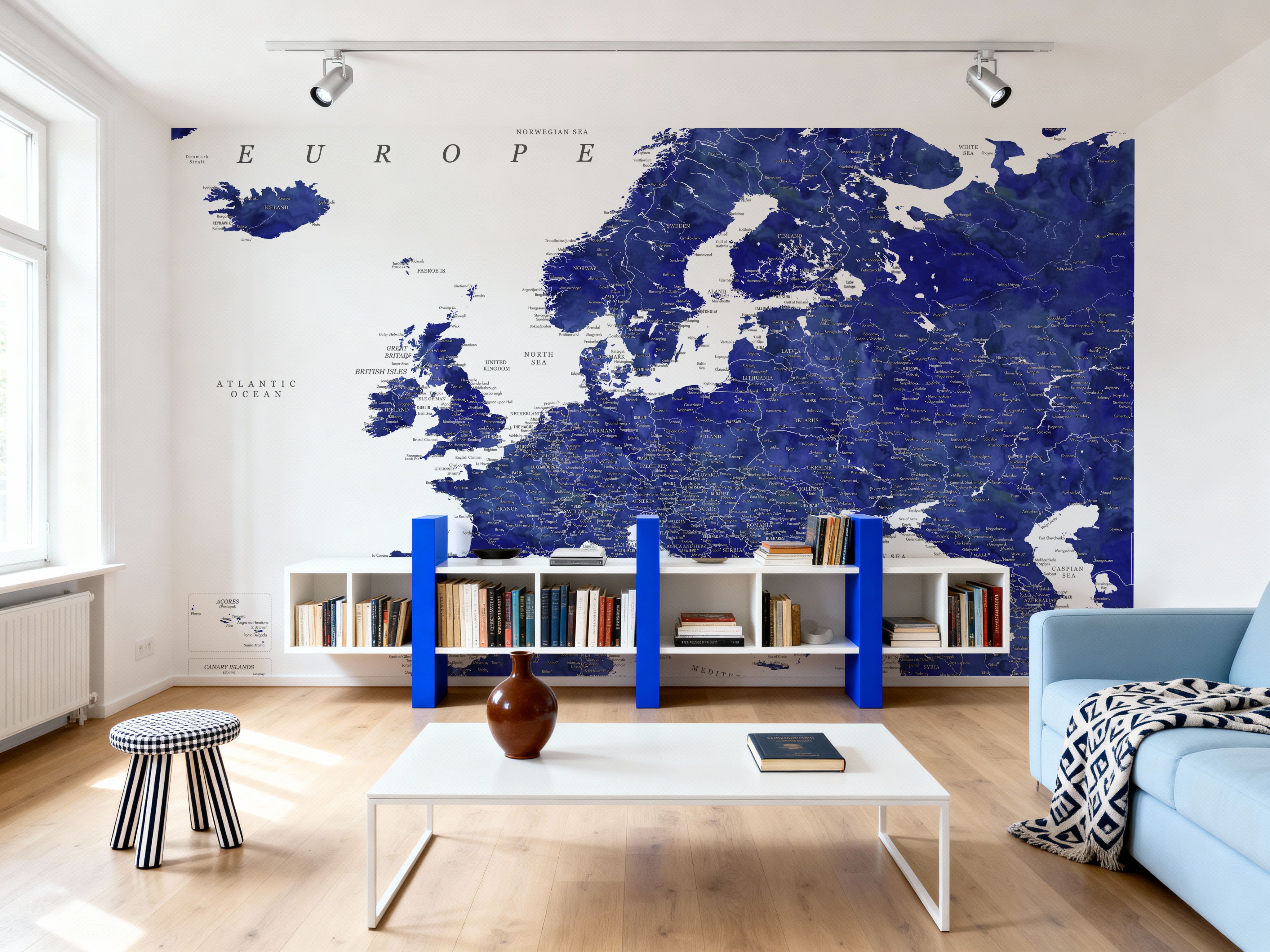 Europe Map Detailed - Emery