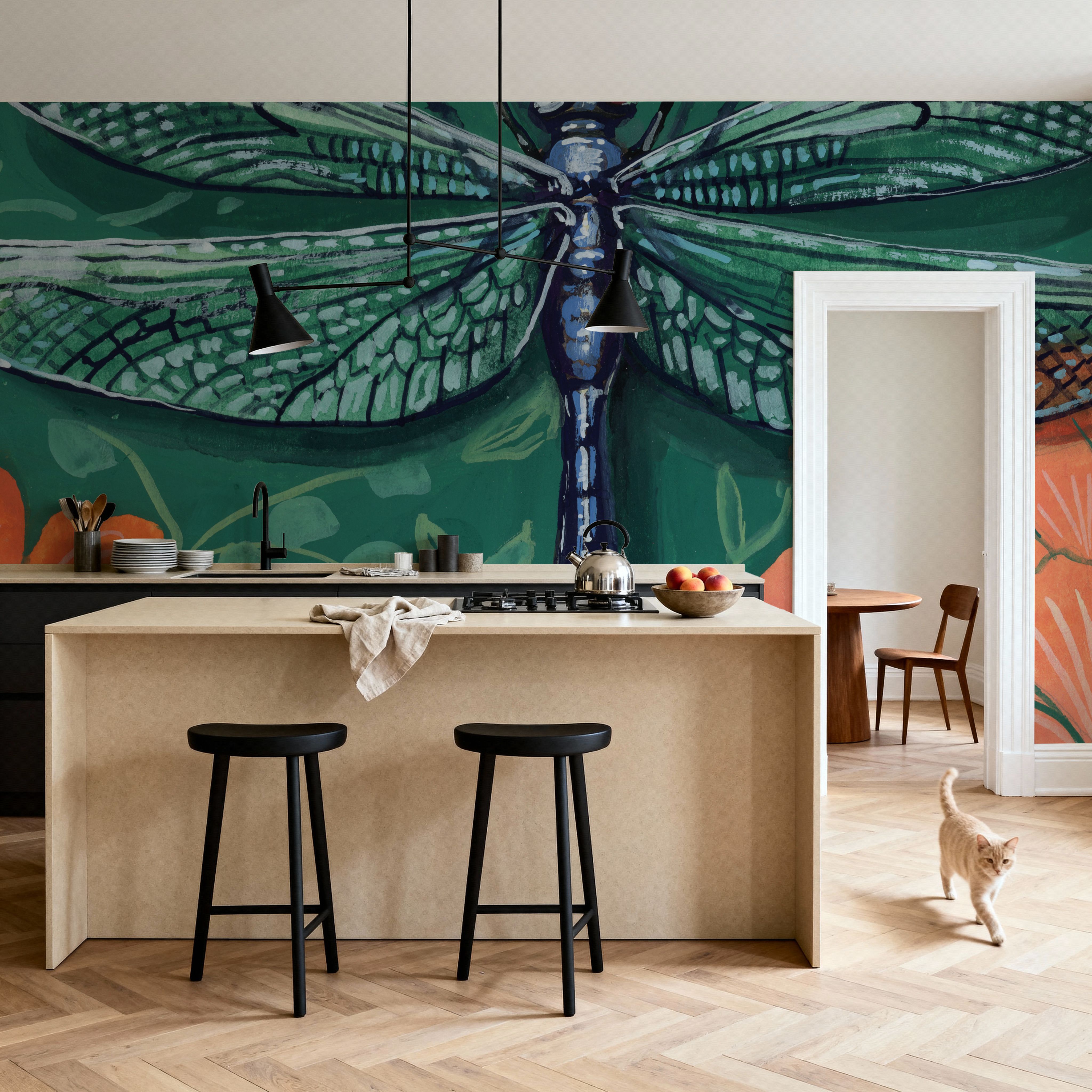 Dragonfly on The Wall